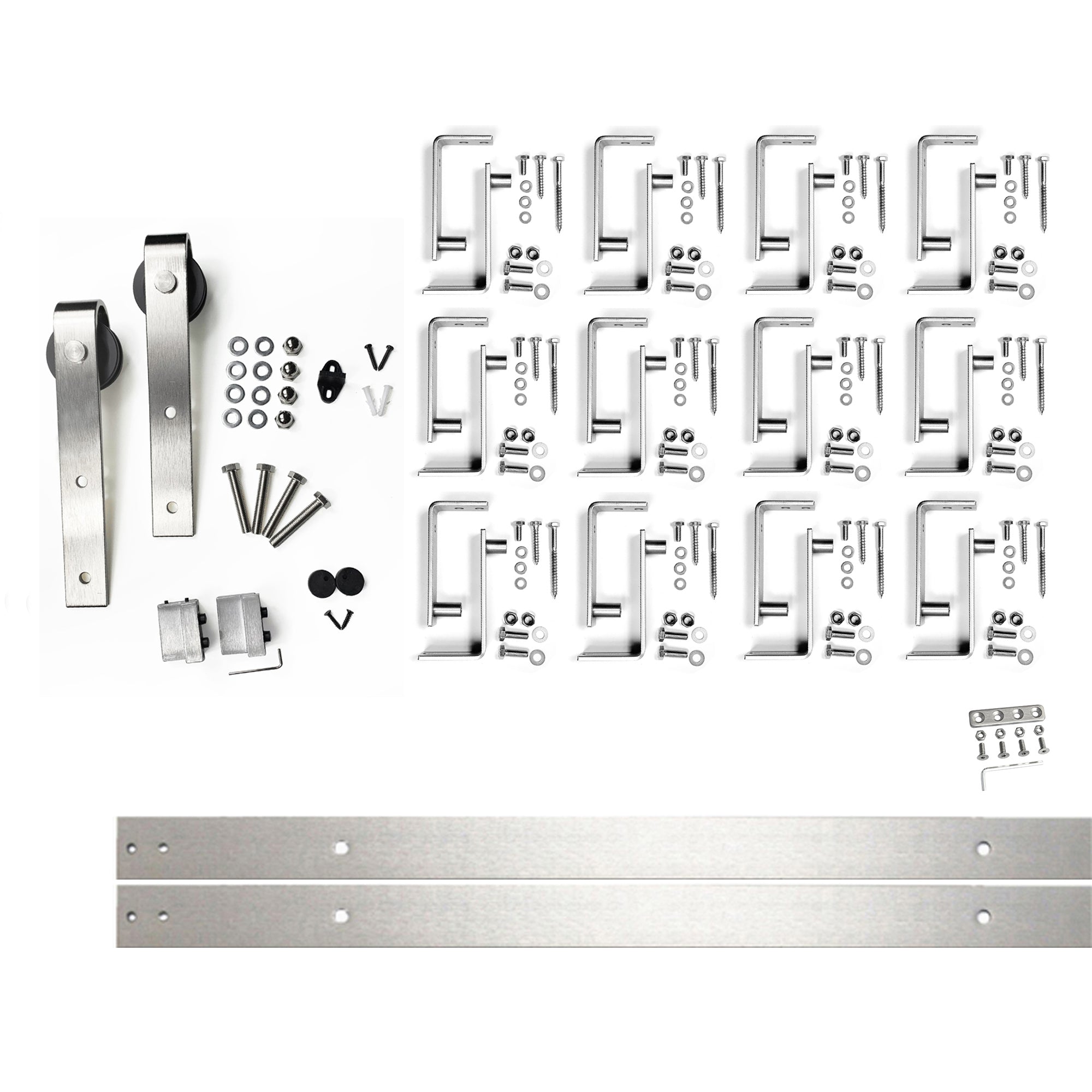 Brushed Nickel Single Track Bypass Convert to Double Track U-Shape Bypass (Classic Design)