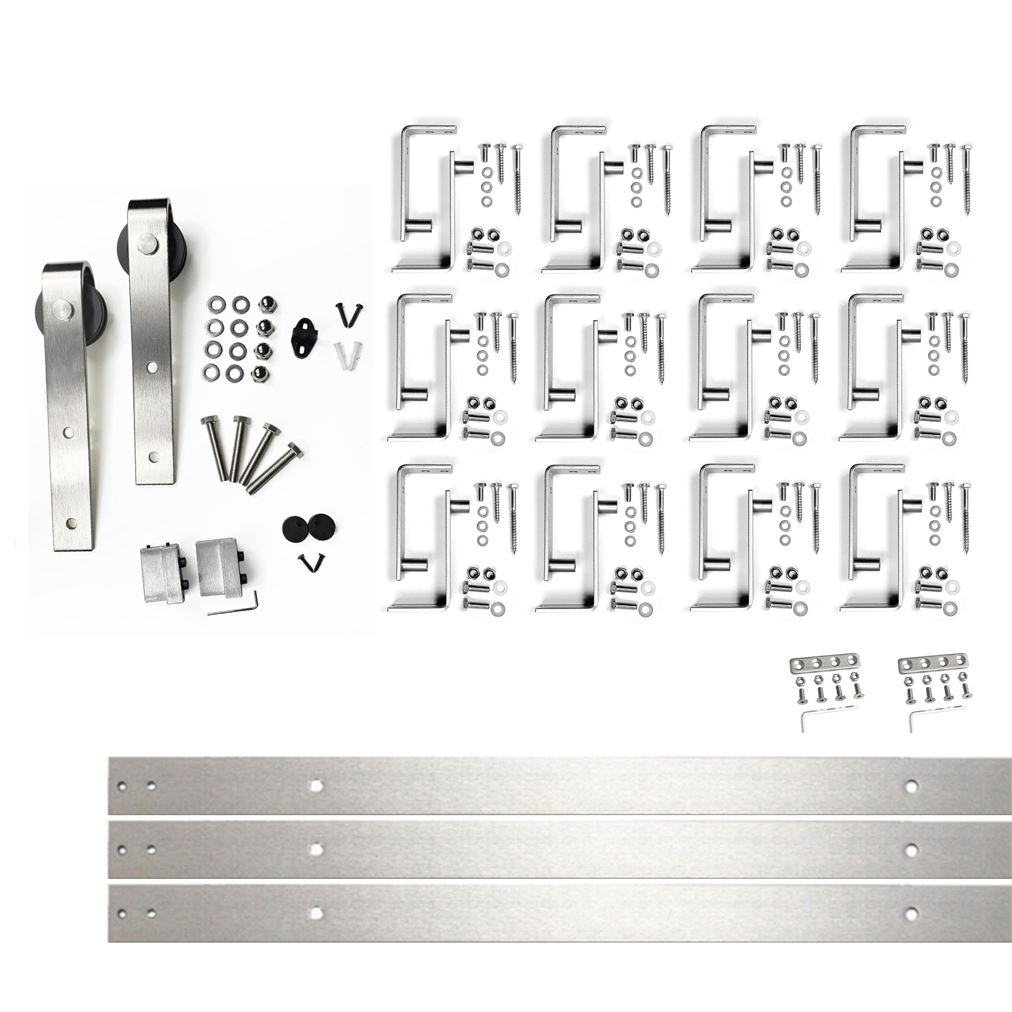 Brushed Nickel Single Track Bypass Convert to Double Track U-Shape Bypass (Classic Design)