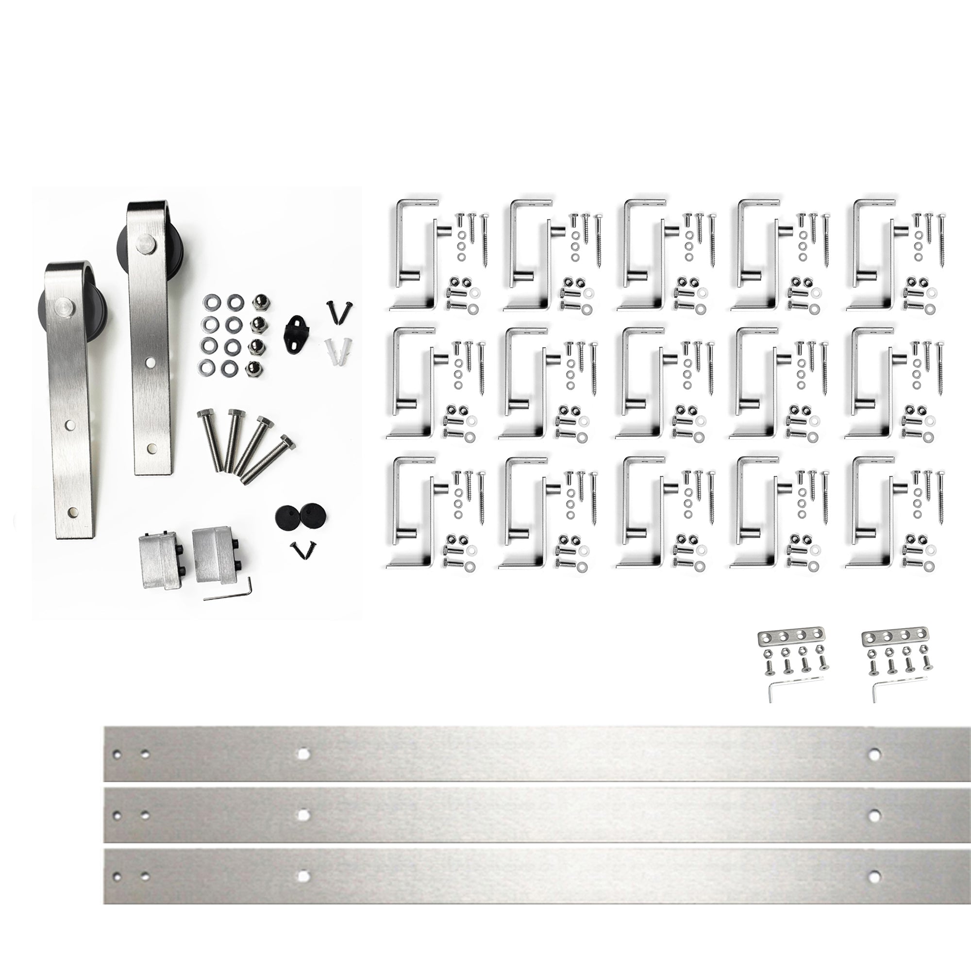 Brushed Nickel Single Track Bypass Convert to Double Track U-Shape Bypass (Classic Design)