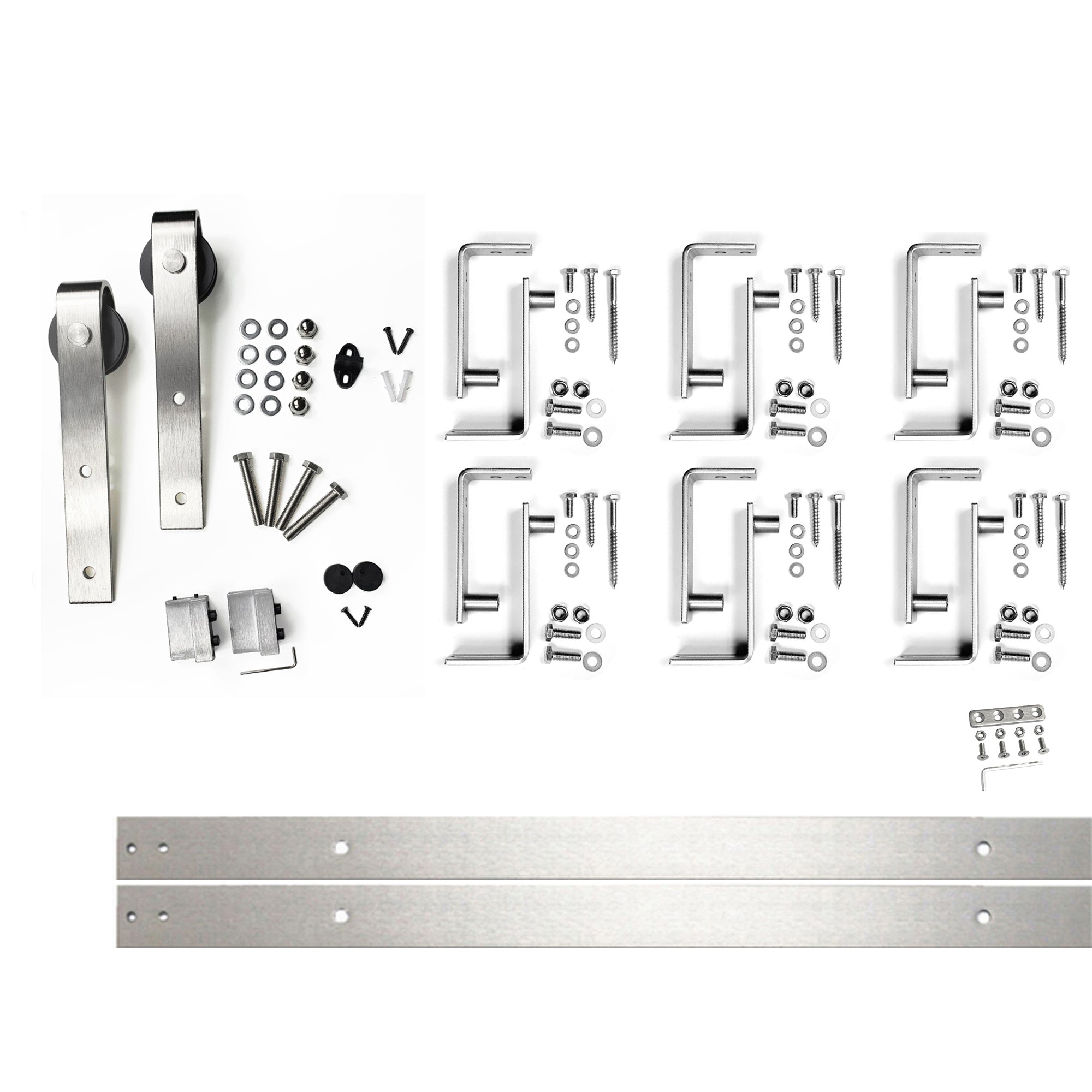 Brushed Nickel Single Track Bypass Convert to Double Track U-Shape Bypass (Classic Design)