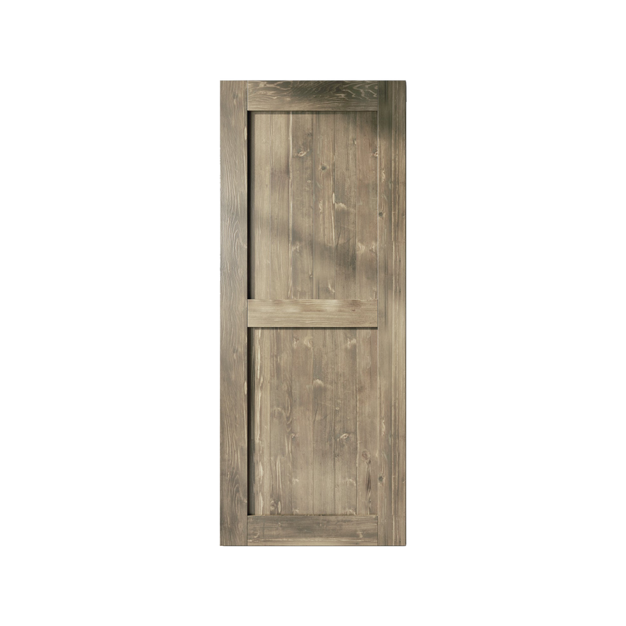 Finished wood barn door