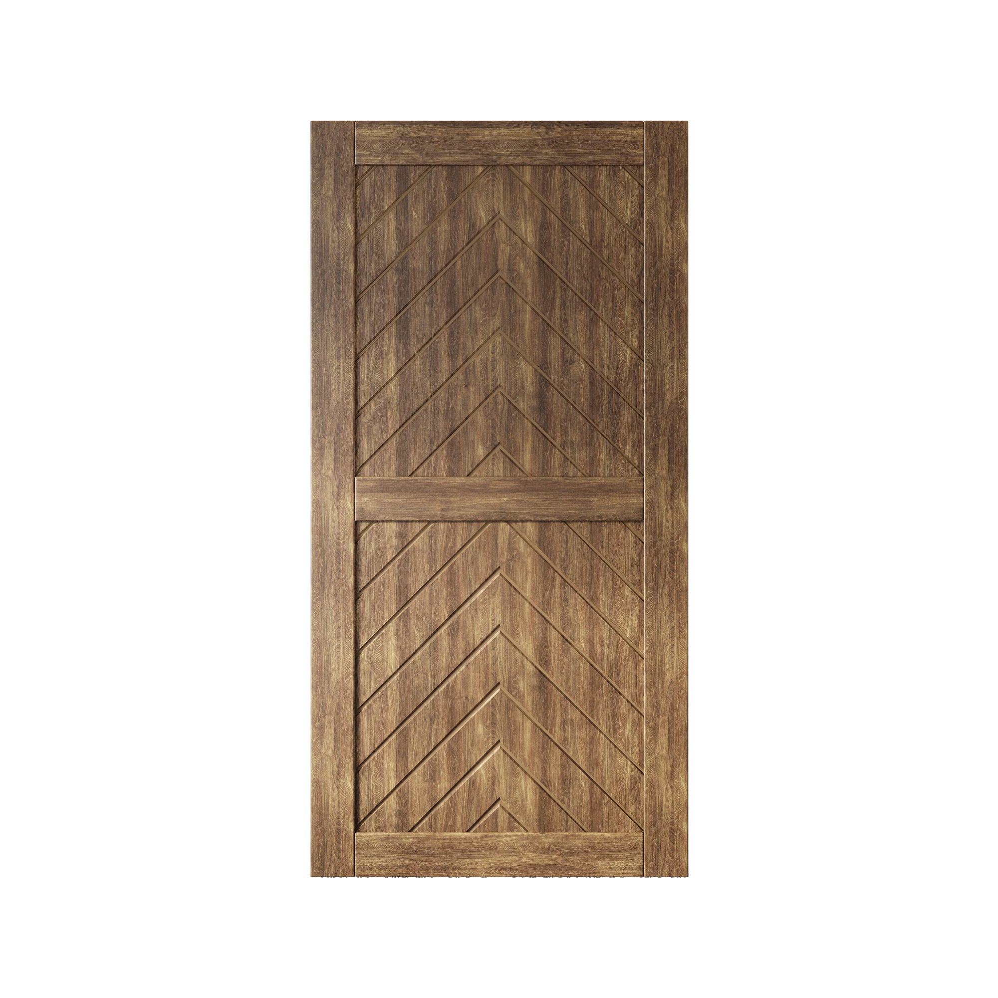 dark walnut pine wood barn door