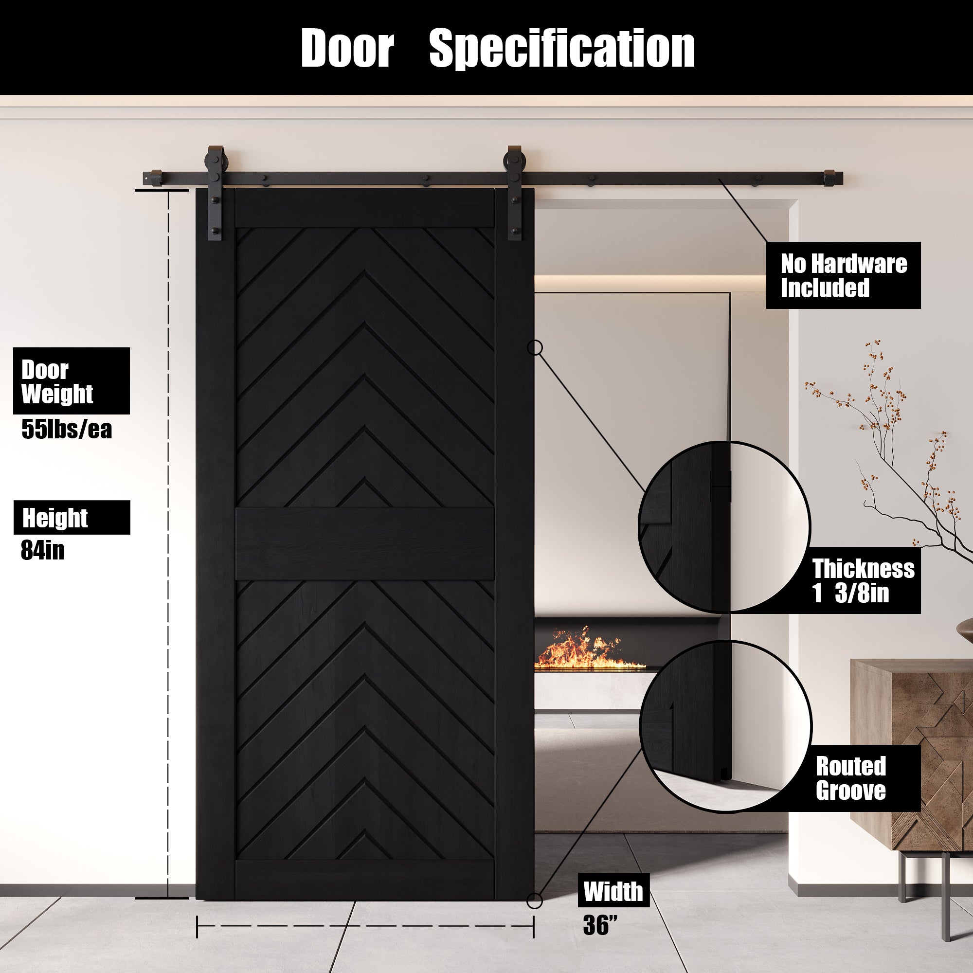black barn door