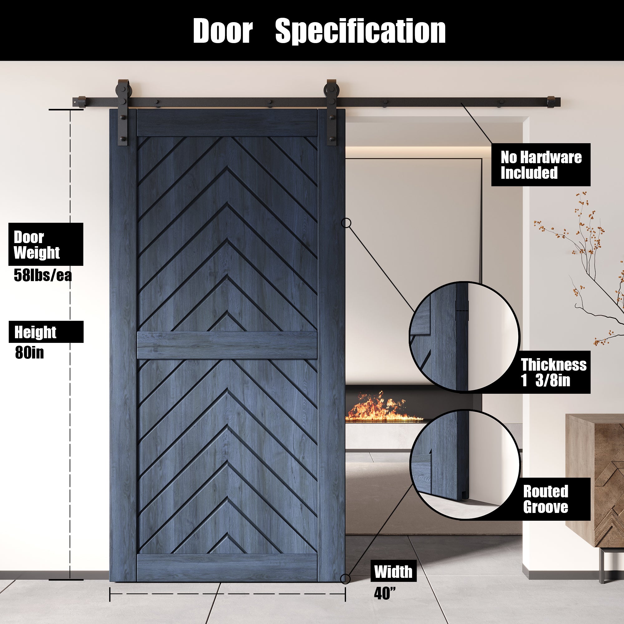 pine wood barn door 