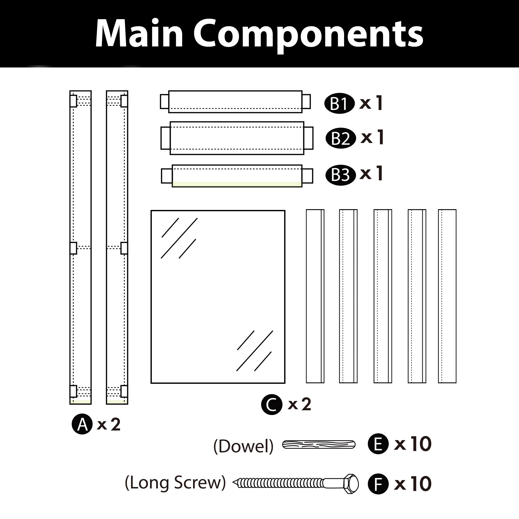 84" Height Black Half Lite Frosted Glass Unassembled & Finished Pine Wood Barn Door (Interior Use Only)