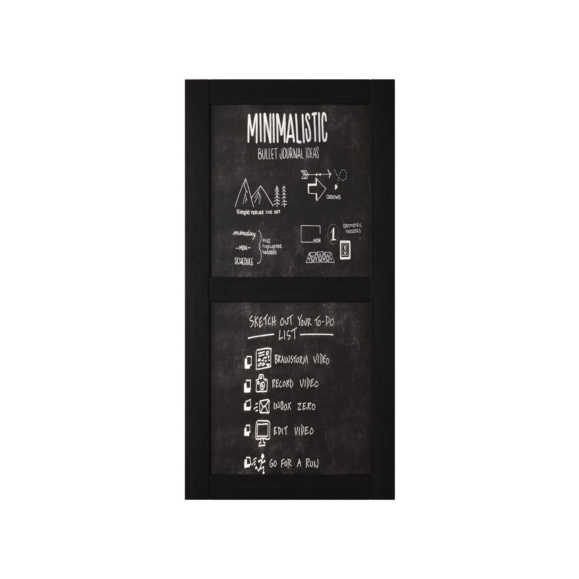 80" Height Black Chalkboard Design Unassembled & Finished Pine Wood Barn Door (Interior Use Only)