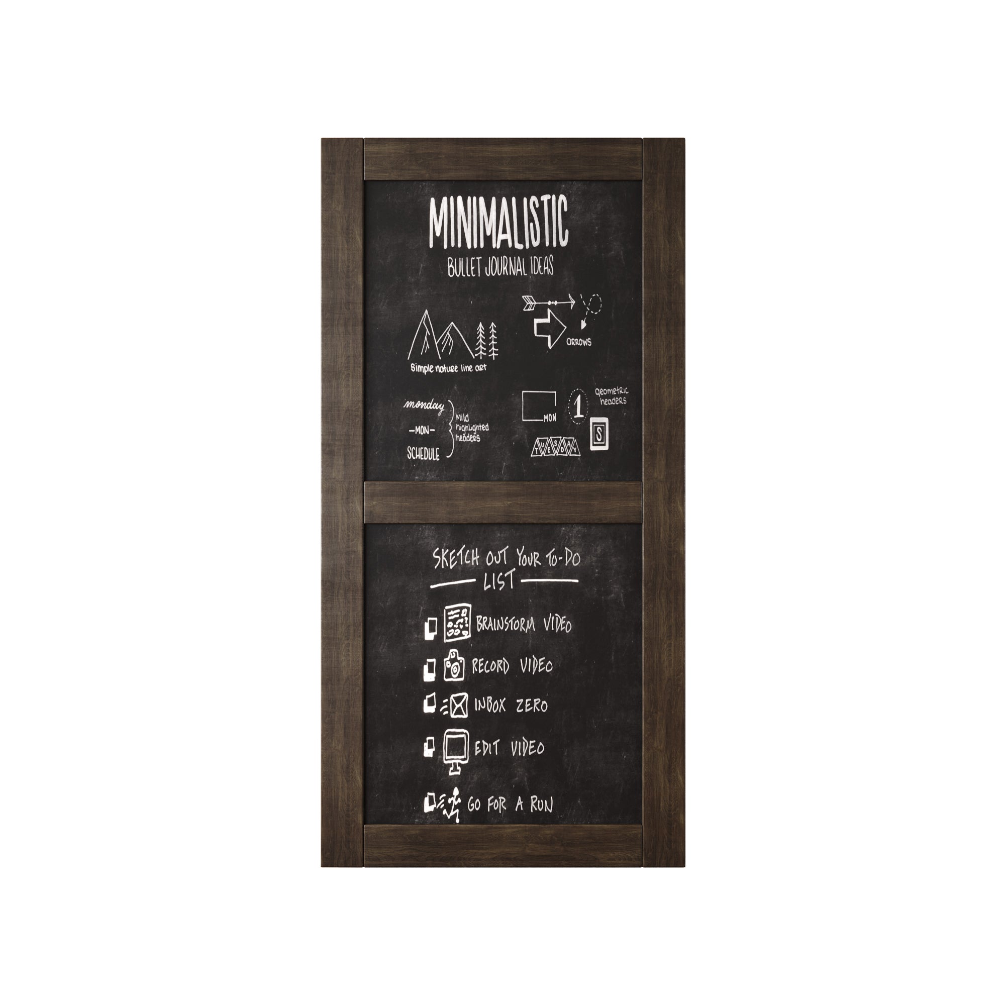 80" Height Ebony Chalkboard Design Unassembled & Finished Pine Wood Barn Door (Interior Use Only)