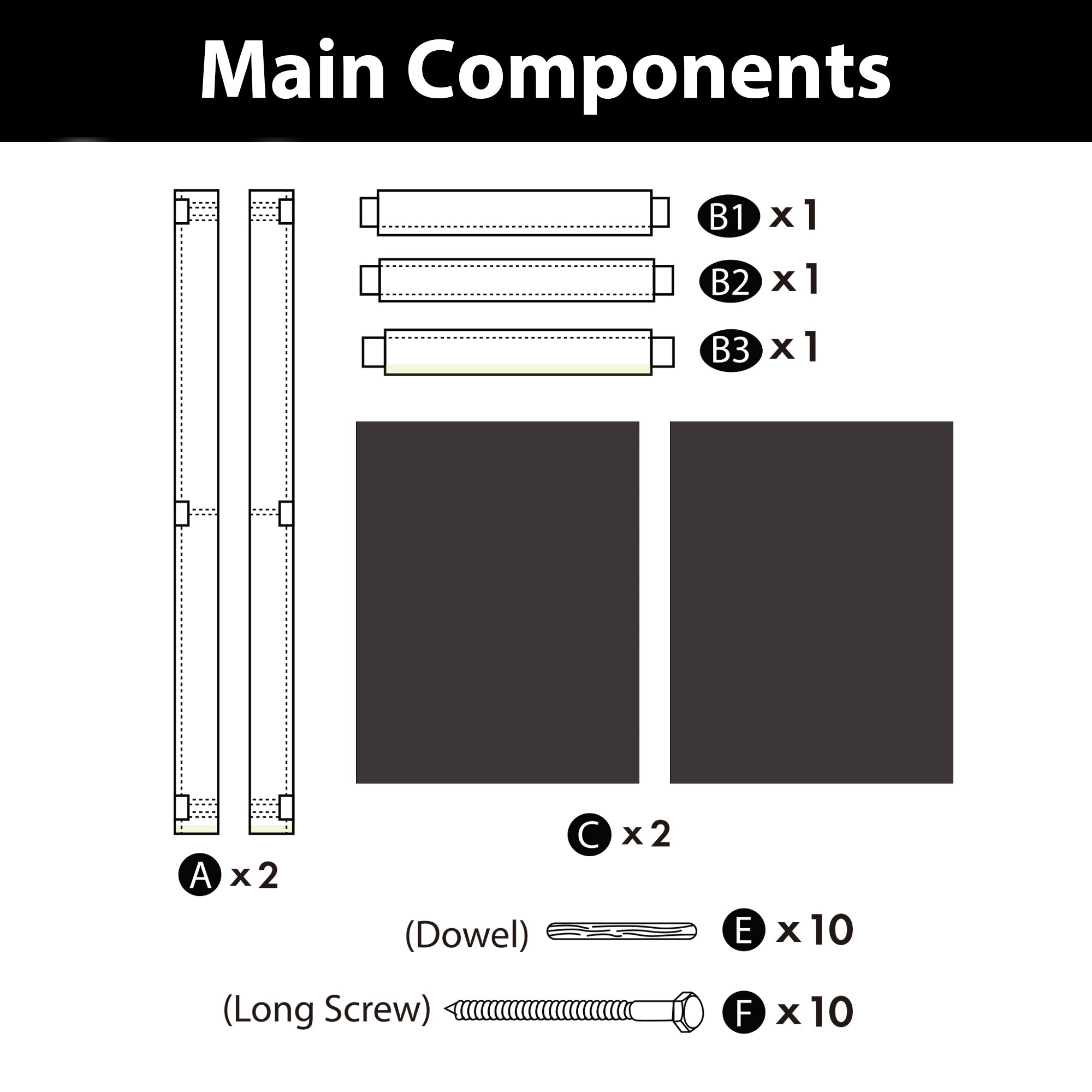 80" Height Dark Walnut Chalkboard Design Unassembled & Finished Pine Wood Barn Door (Interior Use Only)