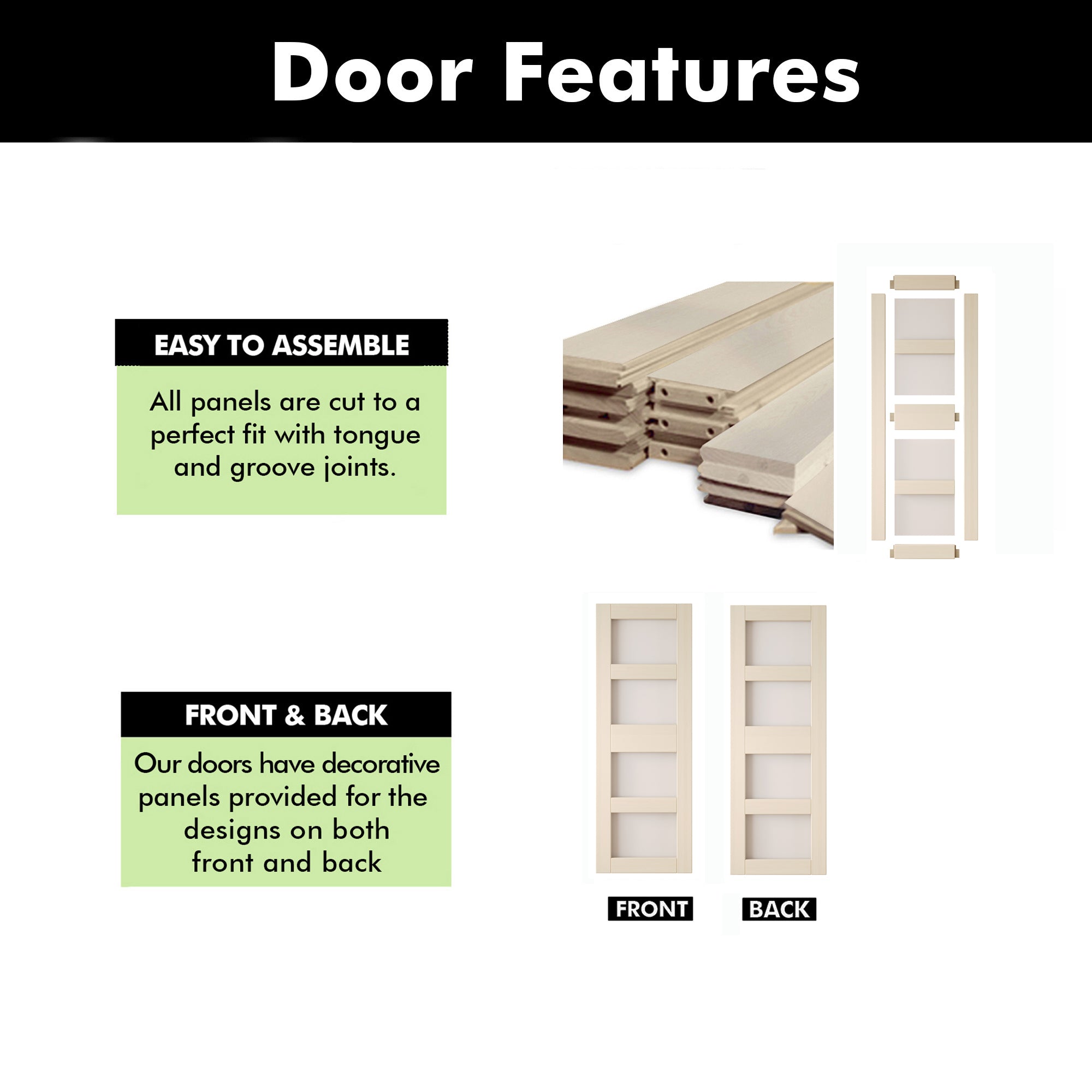 84" Height Tinsmith Gray 4-Lite Frosted Glass Unassembled & Finished Pine Wood Barn Door (Interior Use Only)