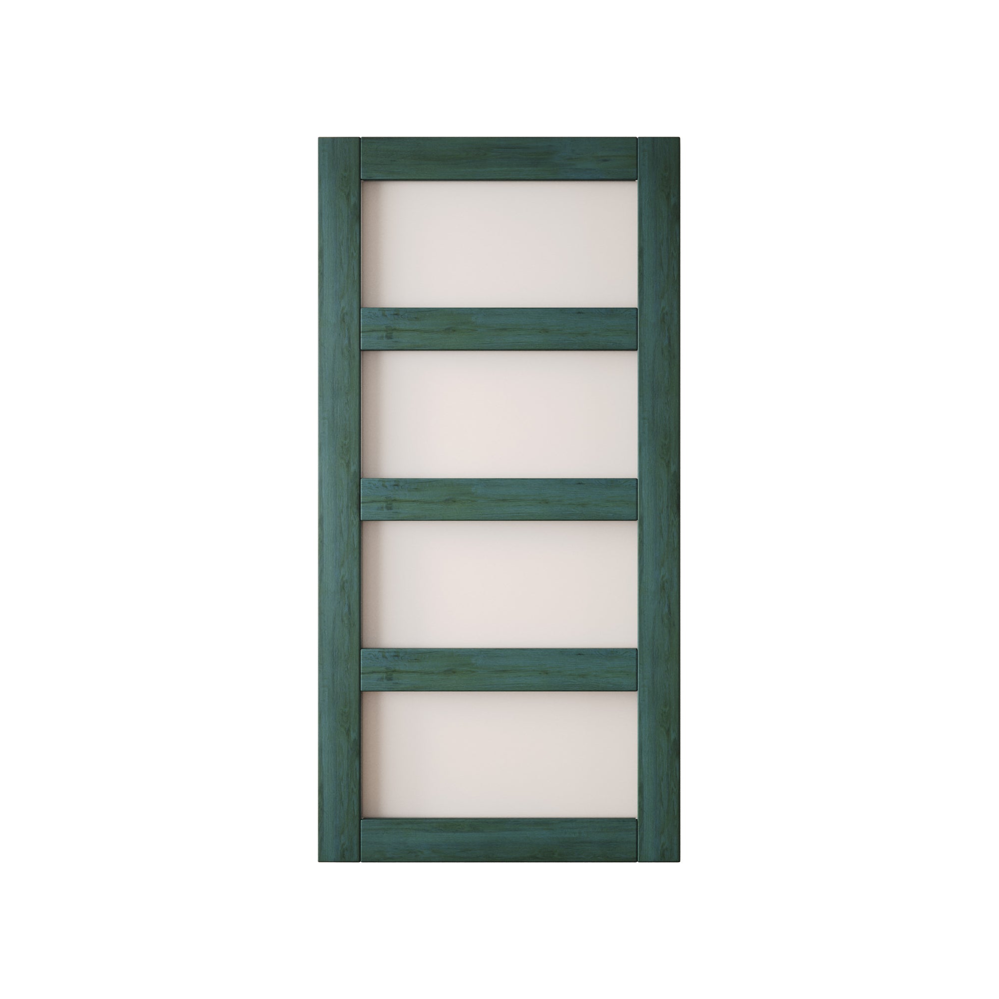 80" Height Royal Pine 4-Lite Frosted Glass Unassembled & Finished Pine Wood Barn Door (Interior Use Only)