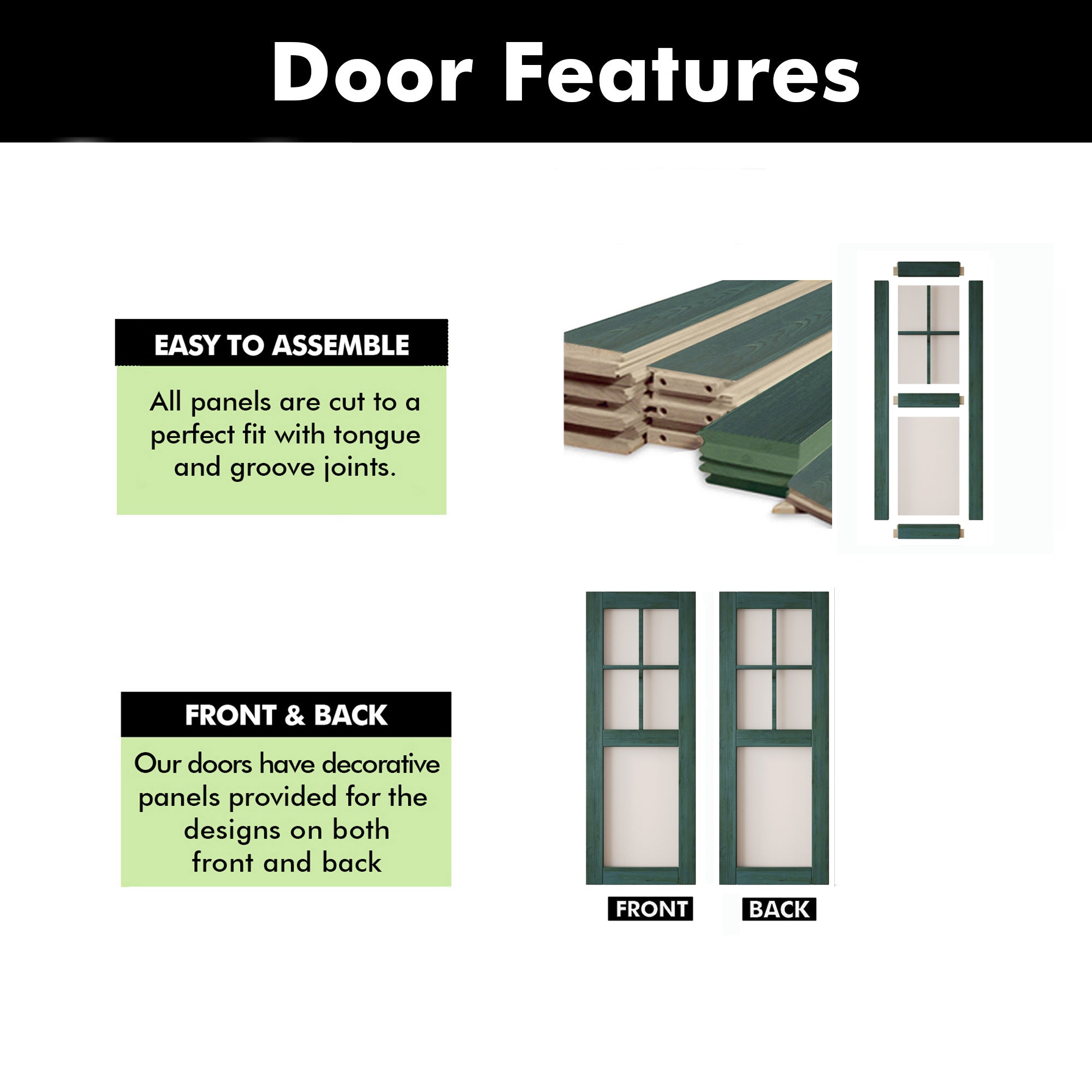80" Height Royal Pine 5-Lite Frosted Glass Unassembled & Finished Pine Wood Barn Door (Interior Use Only)