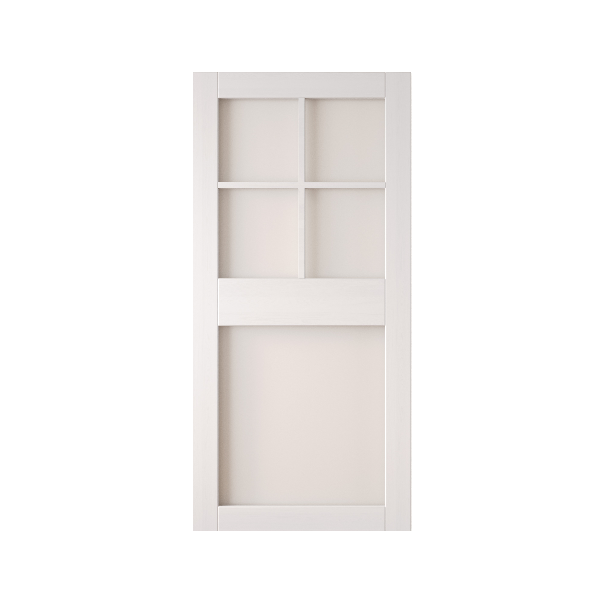 5 lite glass sliding barn door design with wood frame