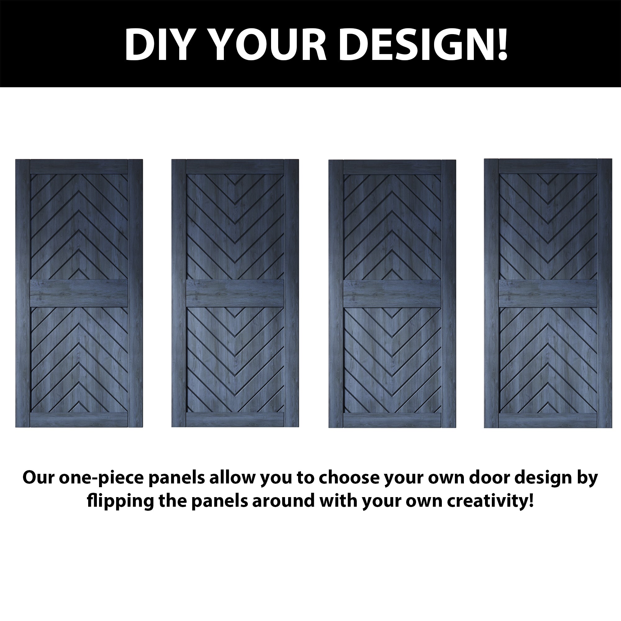 sliding barn door hardware kit with two doors pine wood barn door navy fishbone design