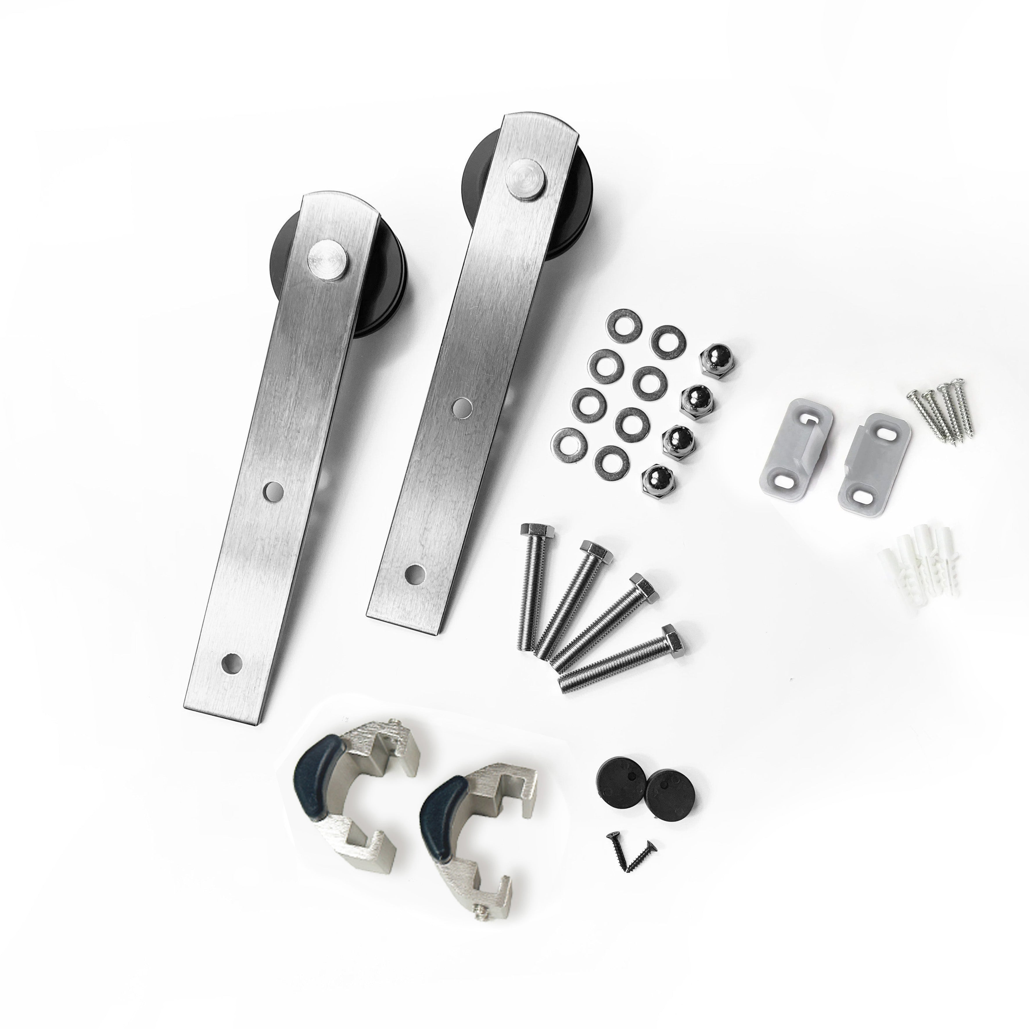 homacer brushed nickel straight roller set