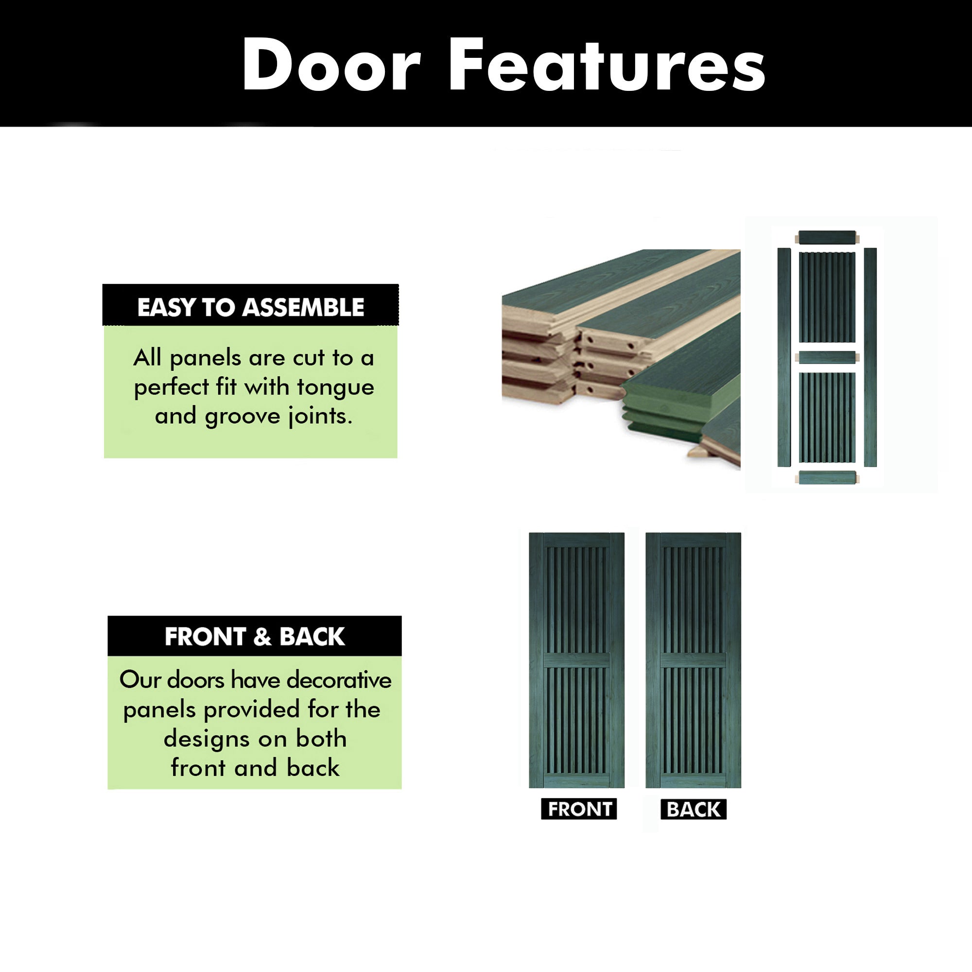 80" Height Royal Pine Vertical Stripe Design Unassembled & Finished Pine Wood Barn Door (Interior Use Only)