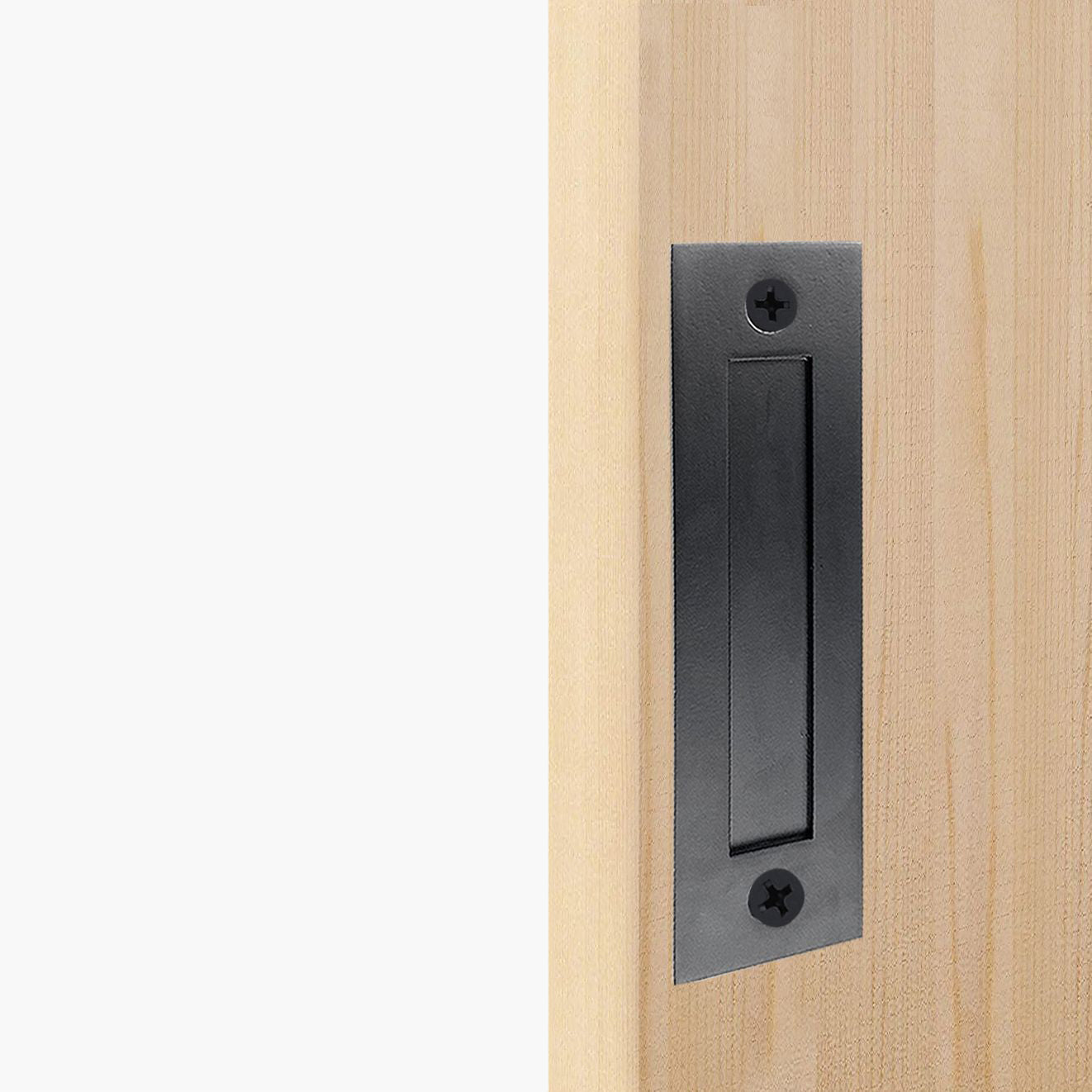 Homacer sliding barn door Black Rustic Door Handle Design#13