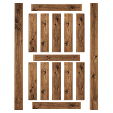 Finished 5-in-1 Bifold Barn Doors