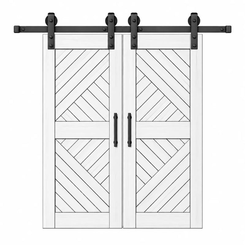 Choose the recommended barn door width and height