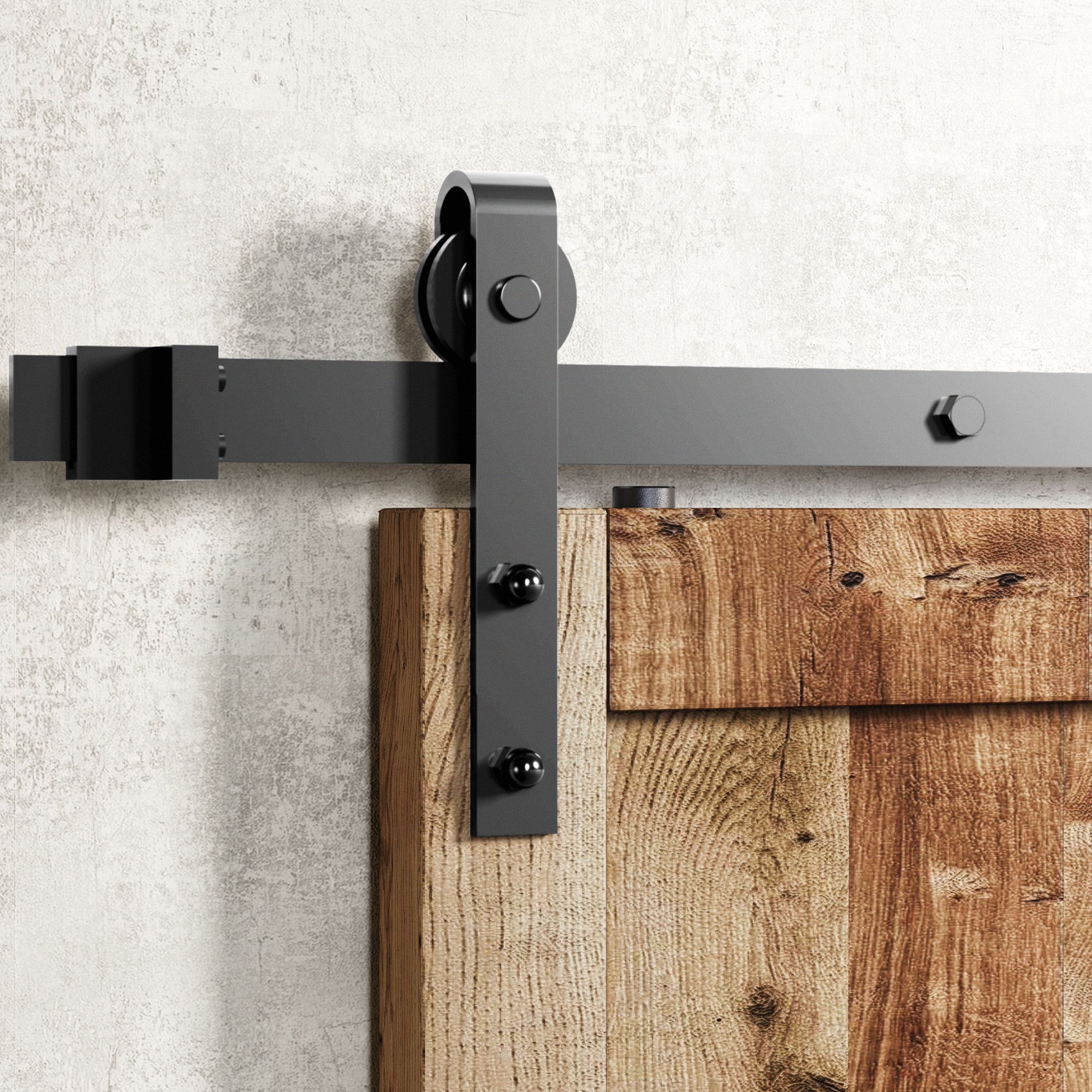 non-bypass barn door kit - classic roller