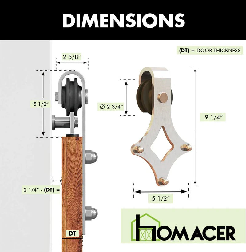 brushed nickel diamond roller set by homacer