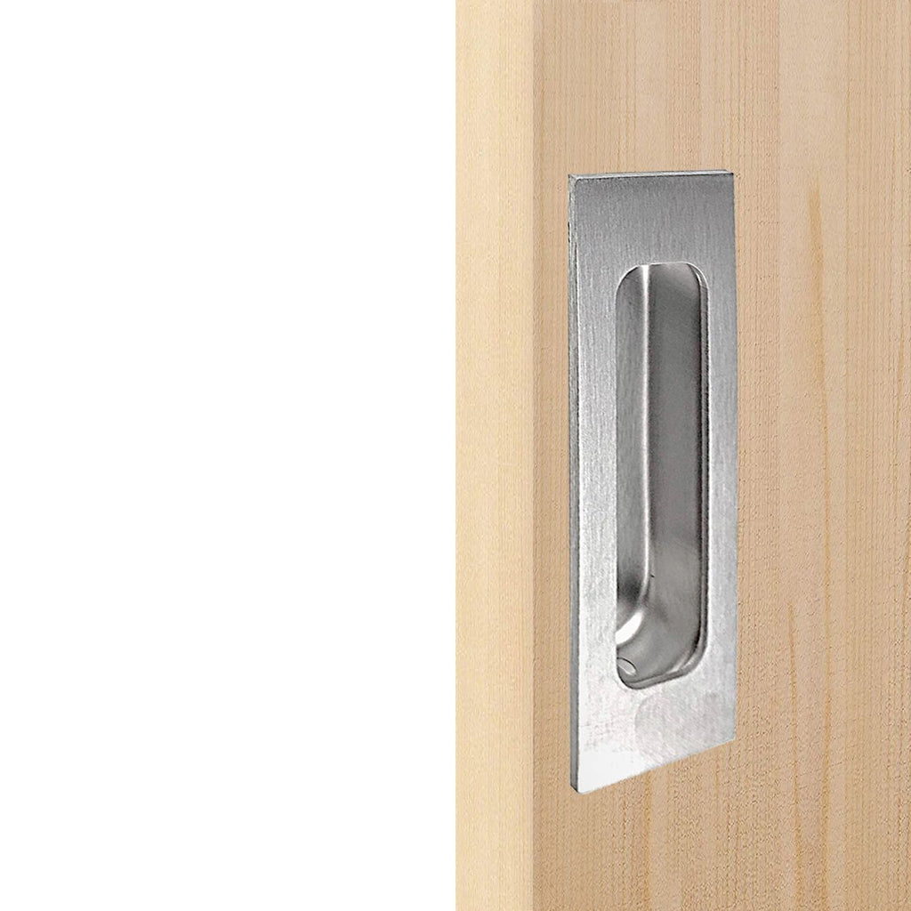 Brushed Nickel Steel Door Handle Design #15