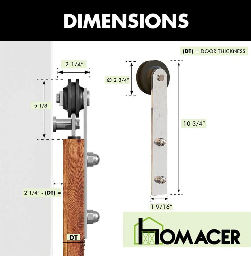 brushed nickel straight roller set by homacer