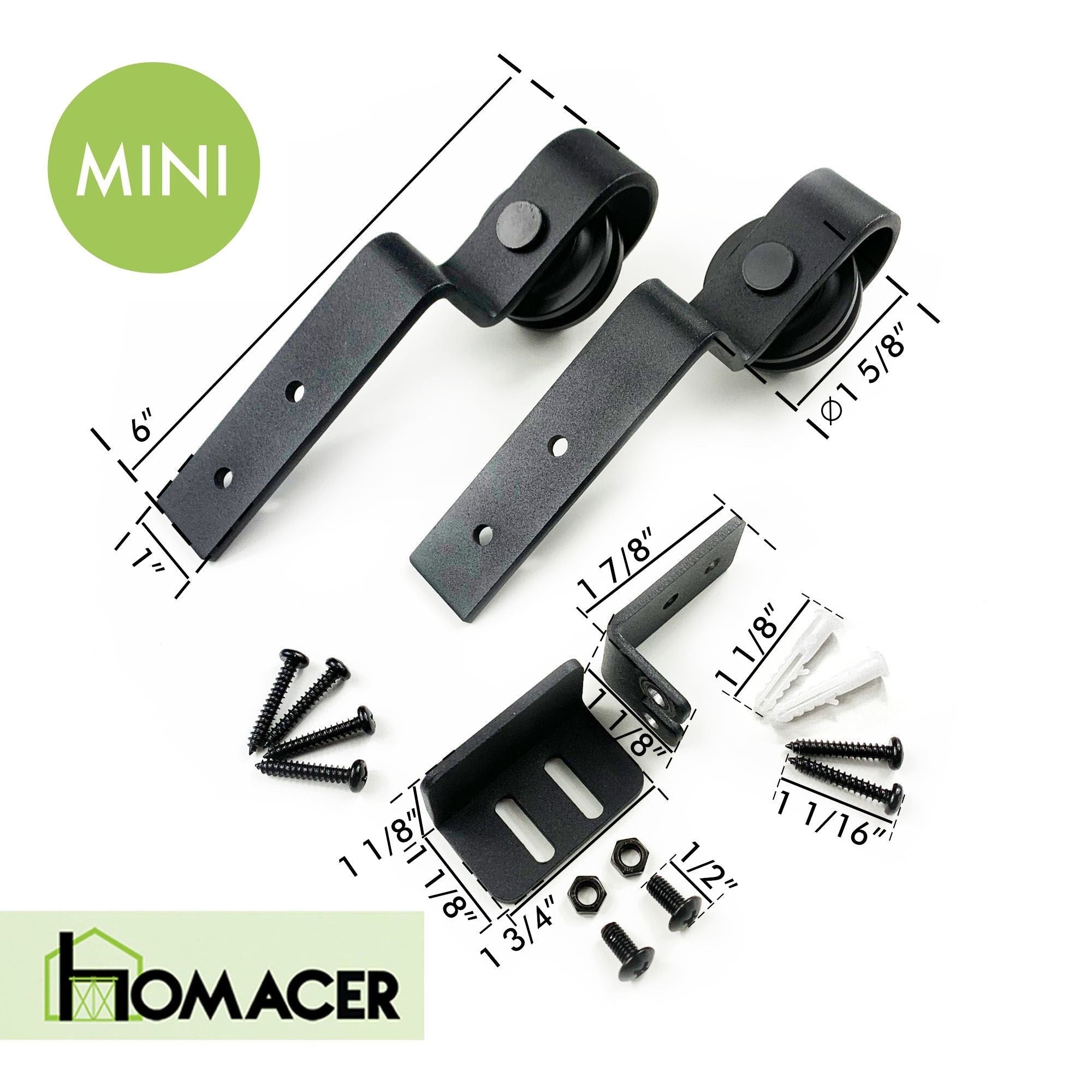 Homacer Mini Black Rustic Extra Roller Set for Different Desgin Rollers