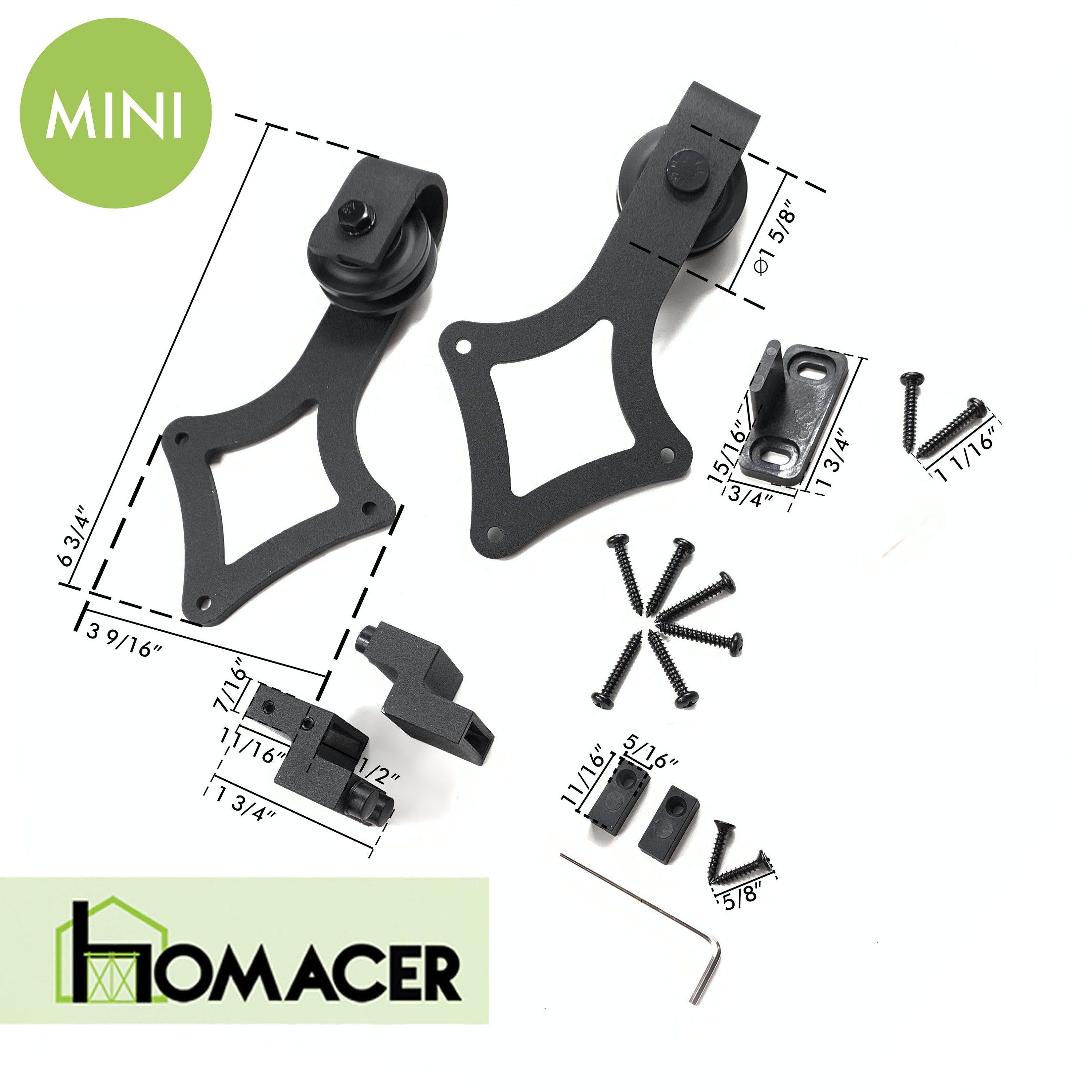 Homacer Mini Black Rustic Extra Roller Set for Different Desgin Rollers