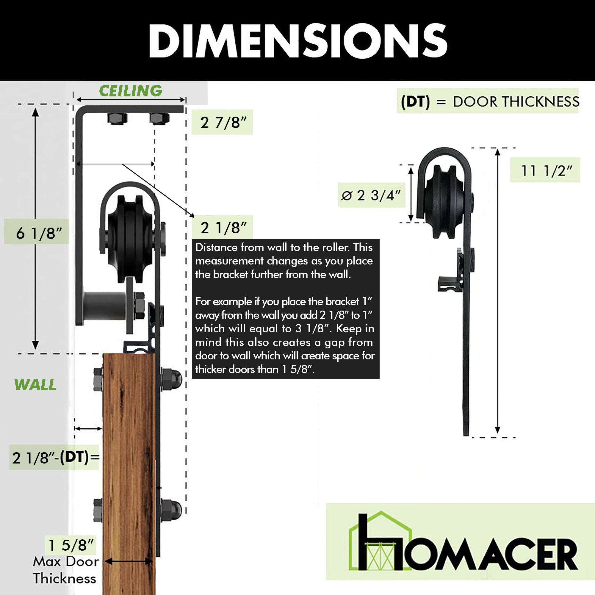 single door barn hardware