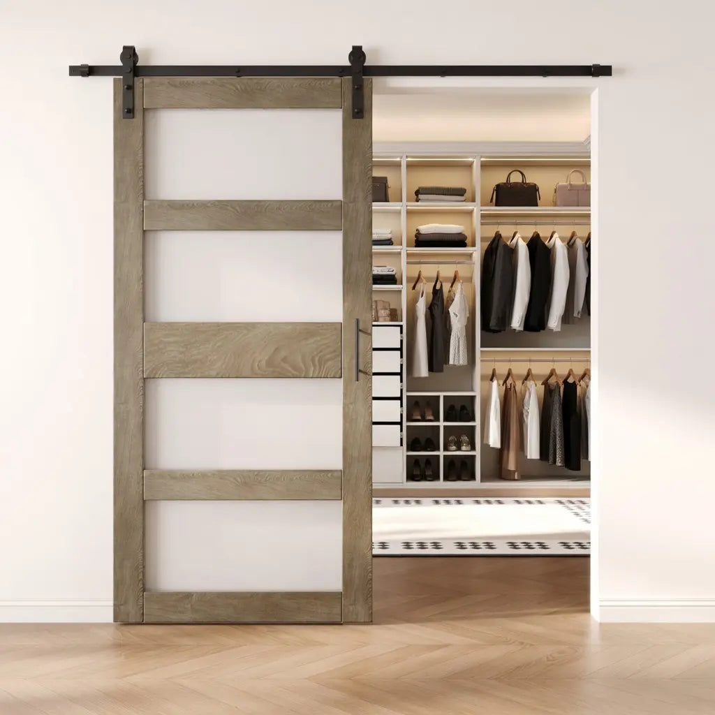 Glass Barn Doors for Closet