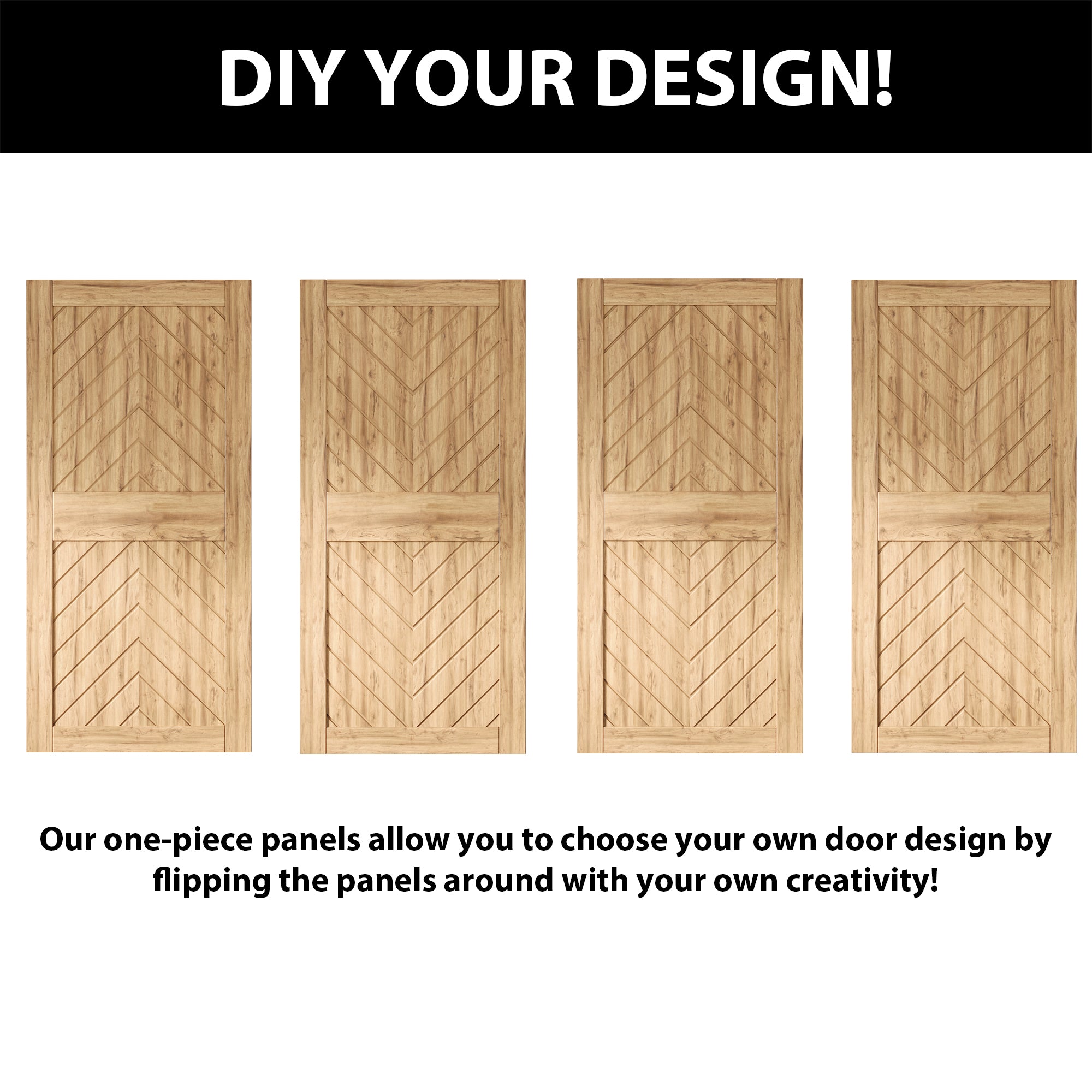 sliding barn door hardware with unfinished pine wood barn door fishbone design