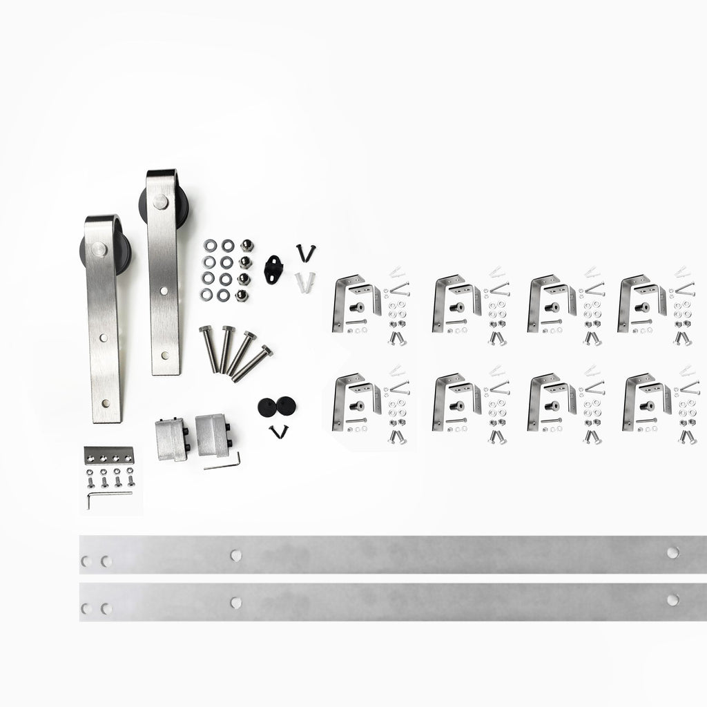 Brushed Nickel Single Track Bypass Convert to Double Track U-Shape Bypass (Classic Design)