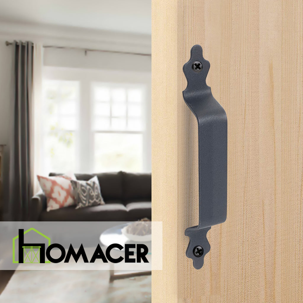 Black Carbon Steel Door Handle Design#1