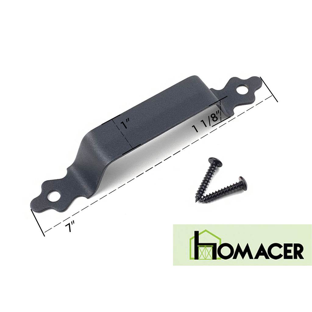 Black Carbon Steel Door Handle Design#1
