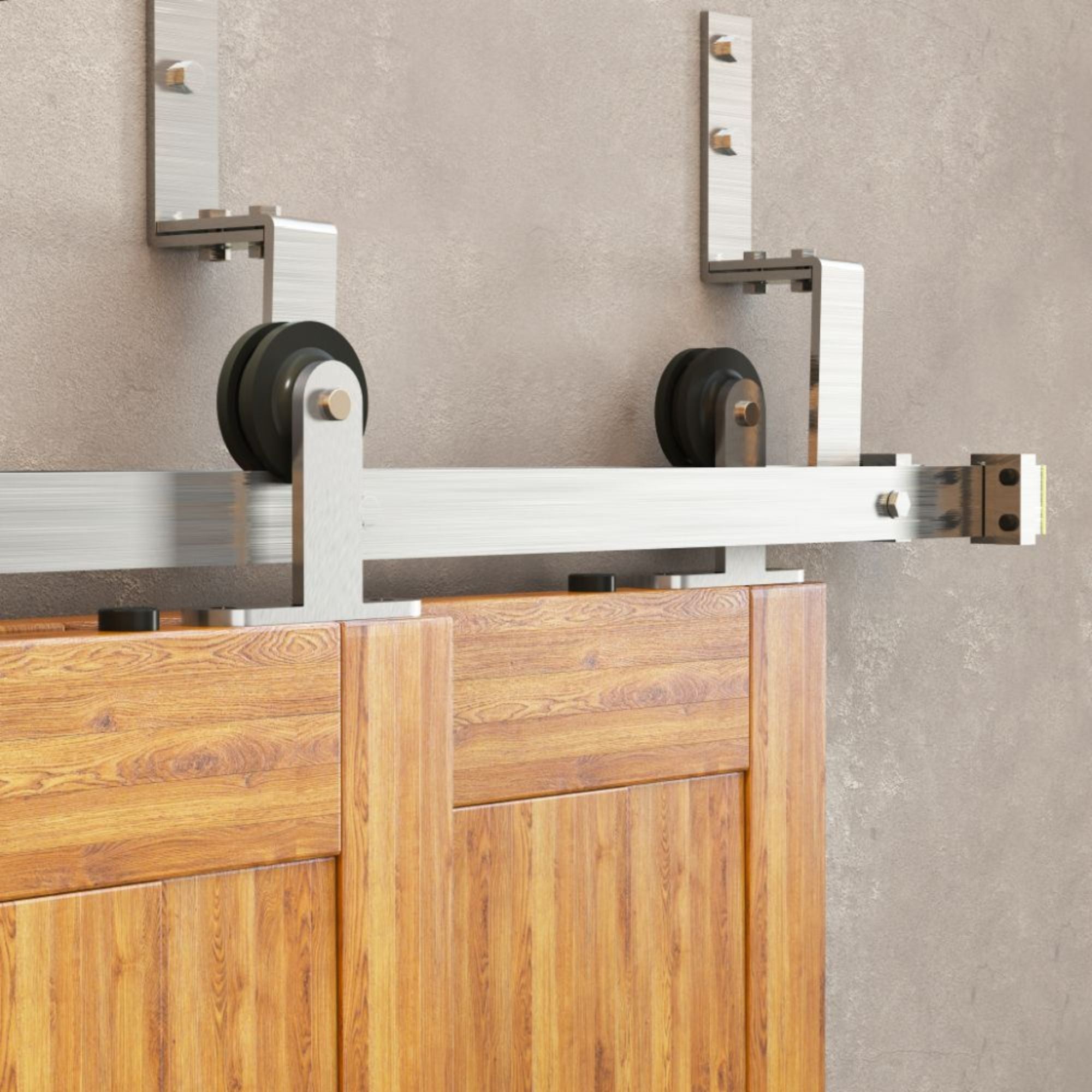 double track t-shape sliding door kit