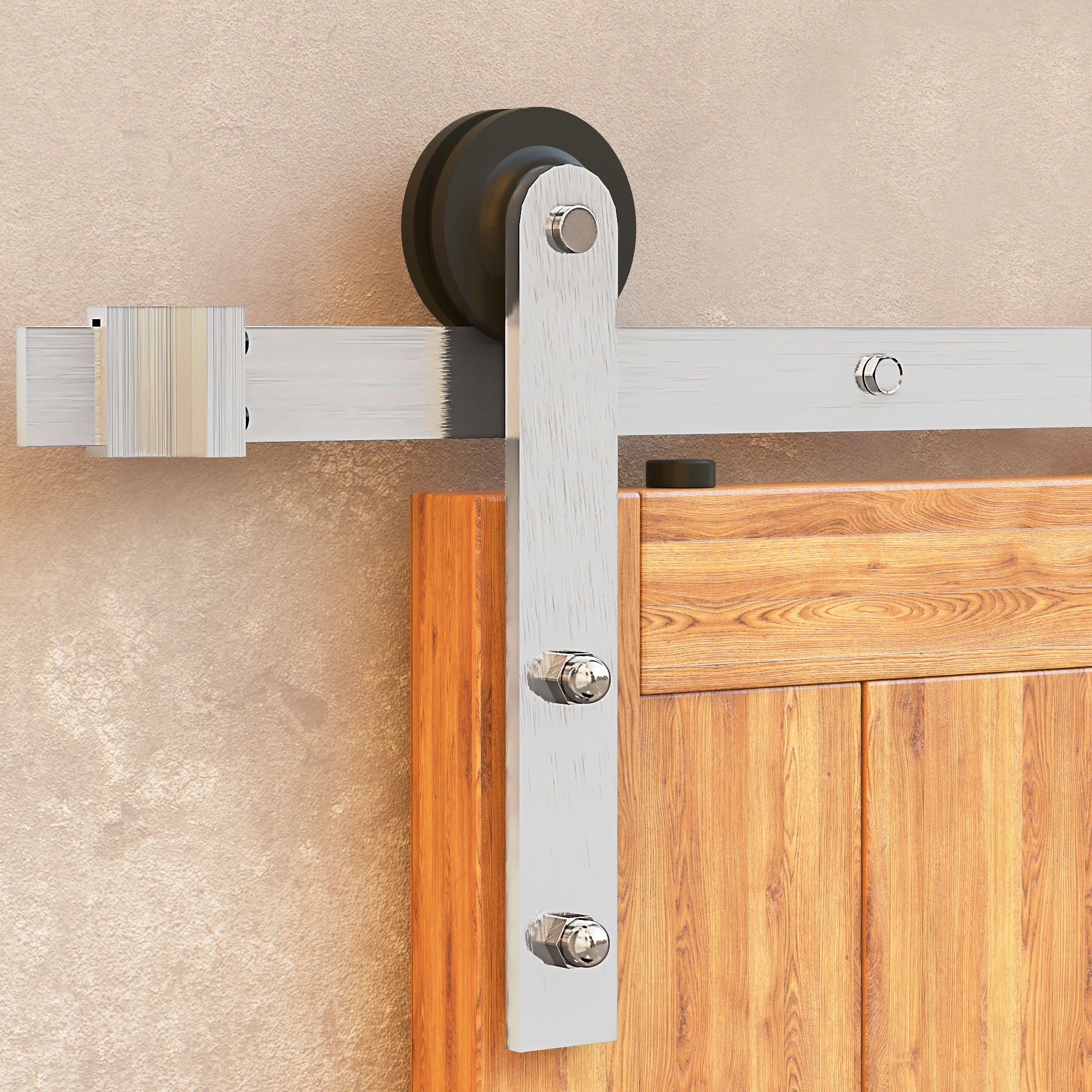 Non bypass sliding barn doors in houses 