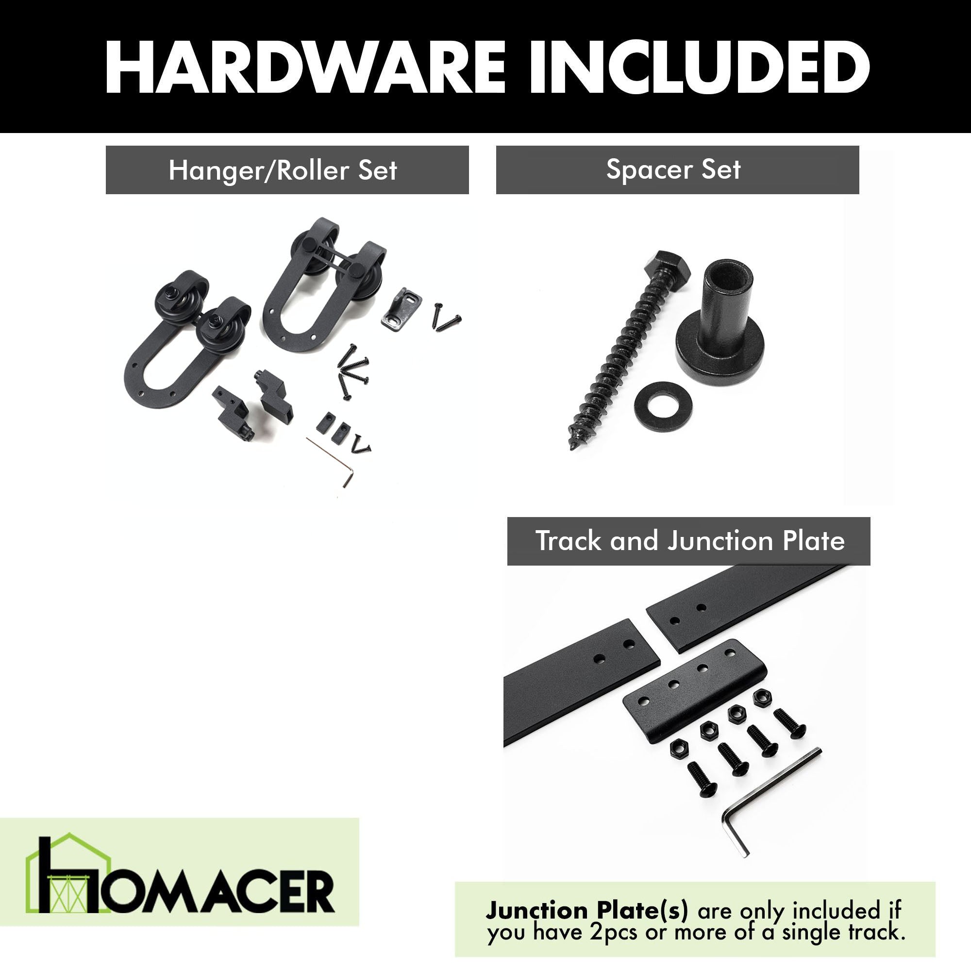 mini horseshoe sliding door kit