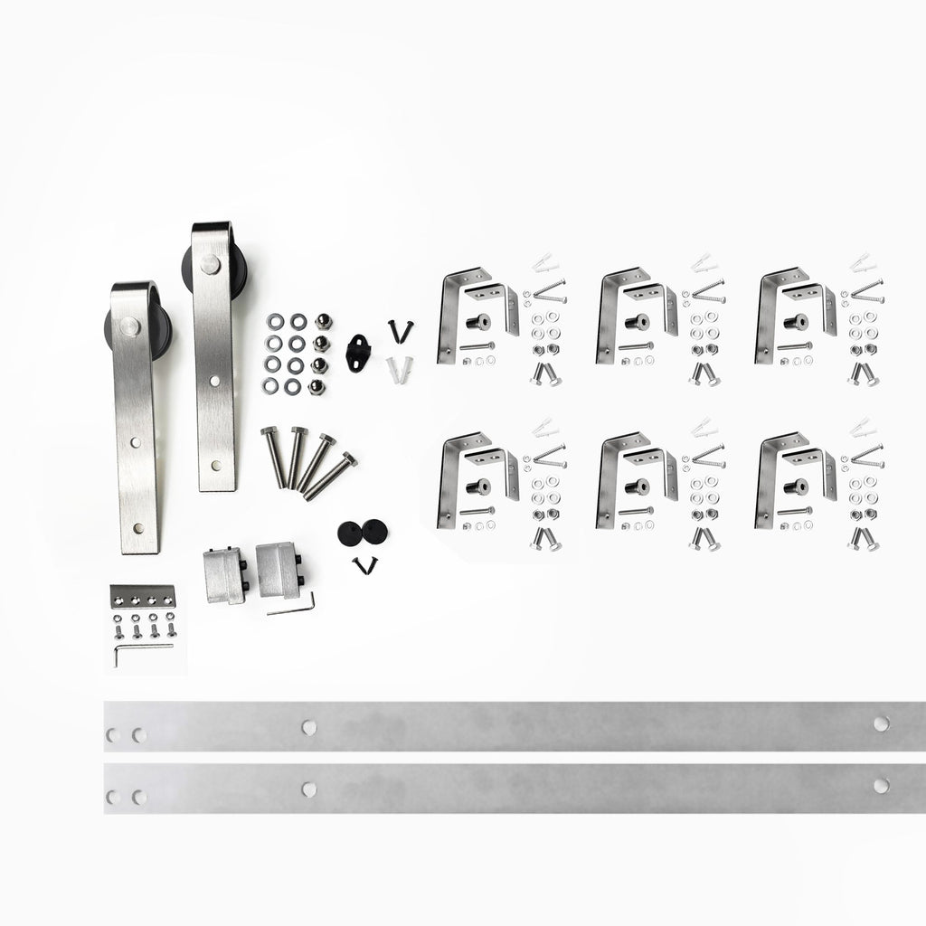 Brushed Nickel Single Track Bypass Convert to Double Track U-Shape Bypass (Classic Design)