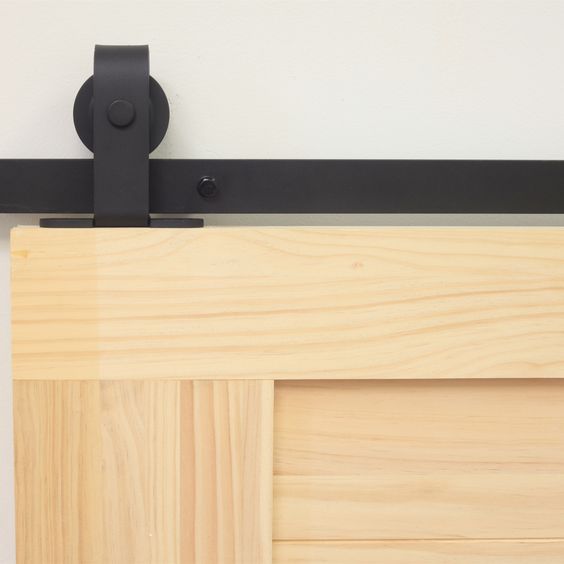 single double bend t-shape barn door kit