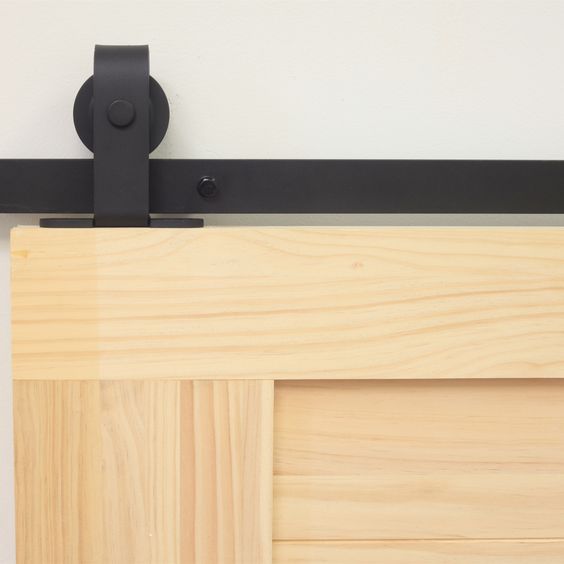 Standard Single & Double Barn Door Hardware - Bend T-Shape Design