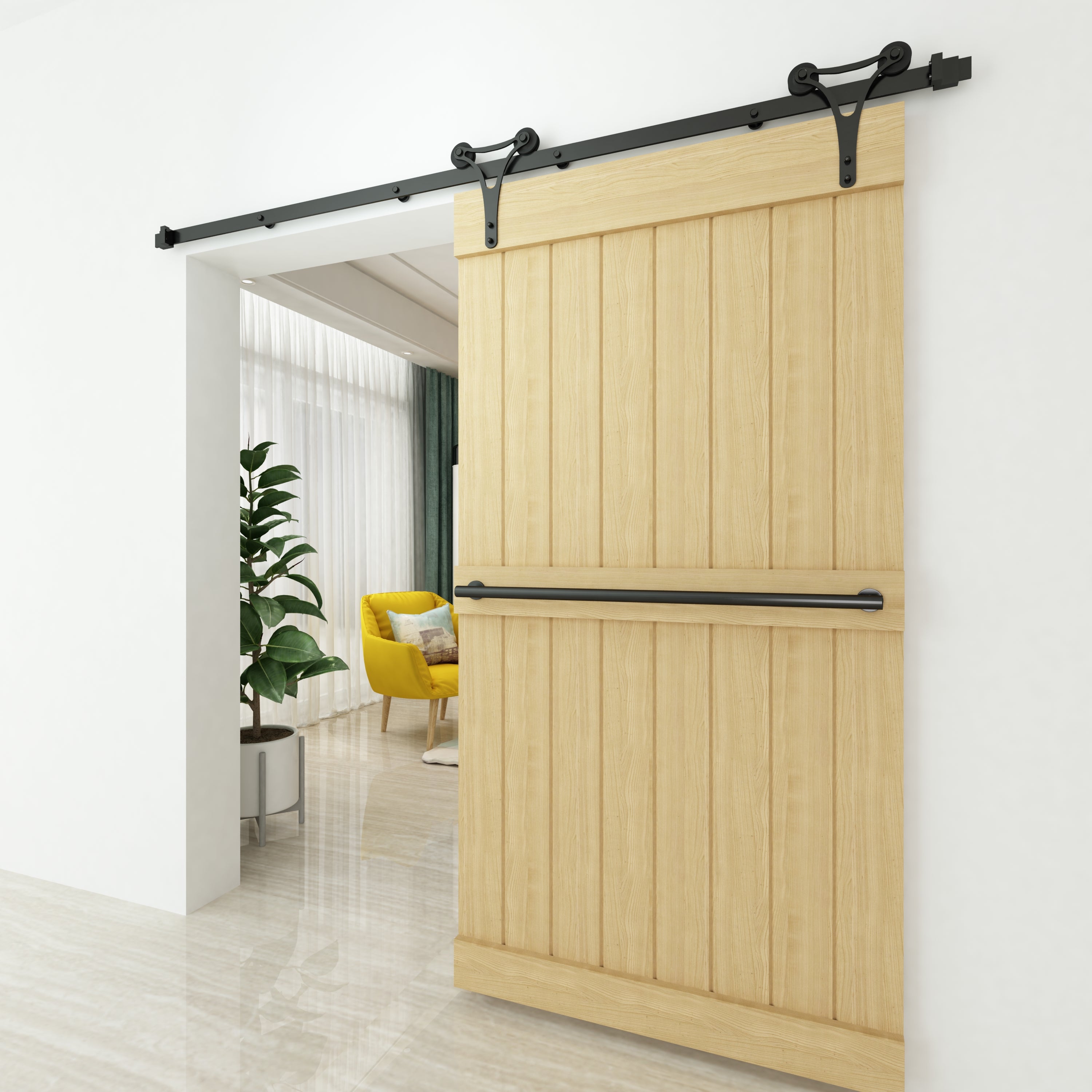 sliding barn door kit horns
