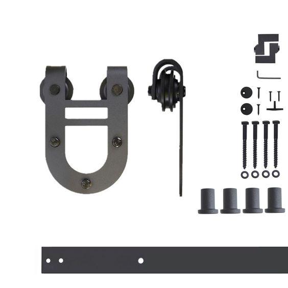 Homacer pictures of horseshoe barn door hardware