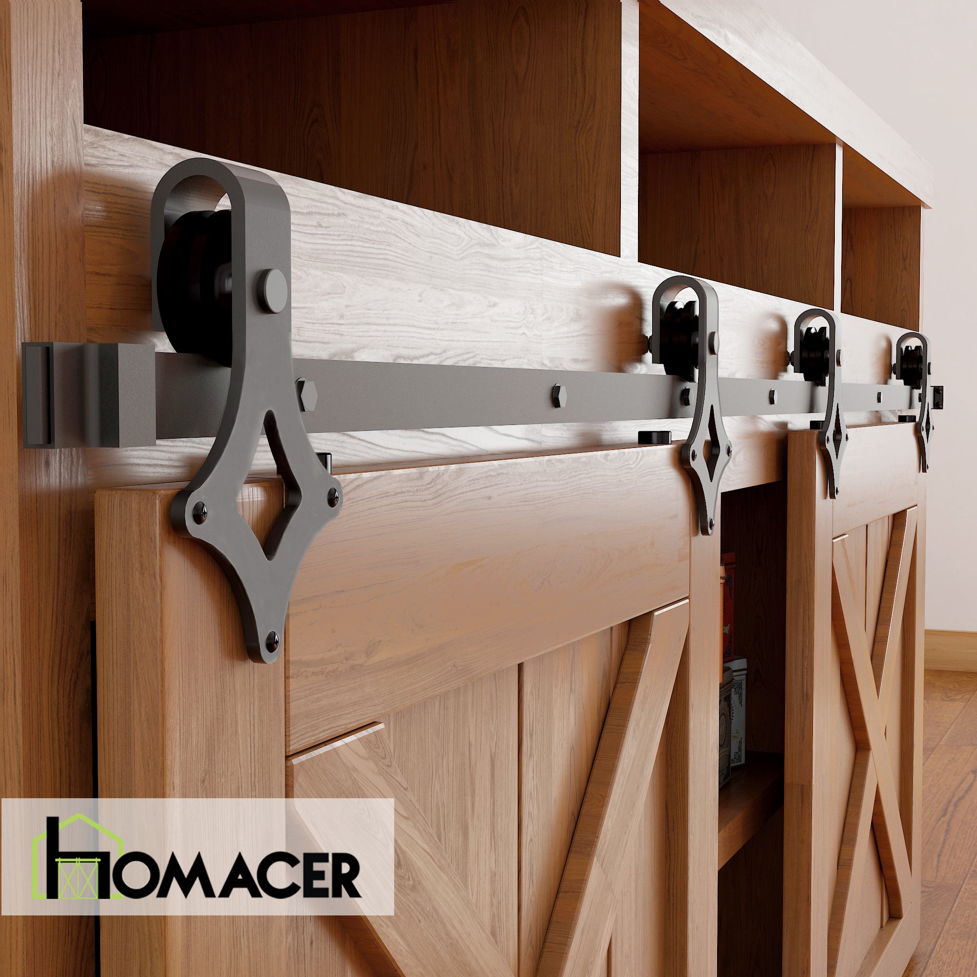 mini diamond sliding door kit