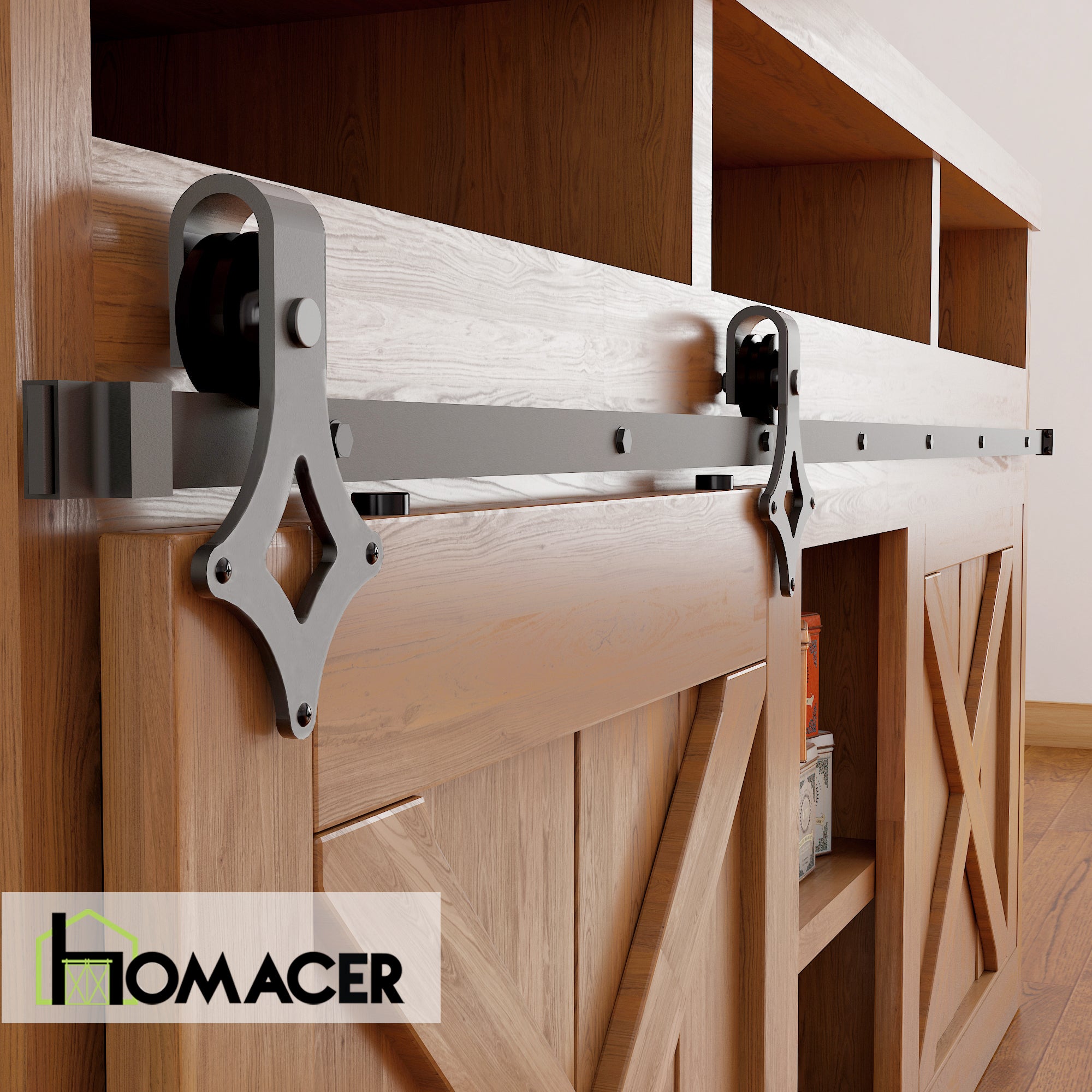 mini diamond sliding door kit