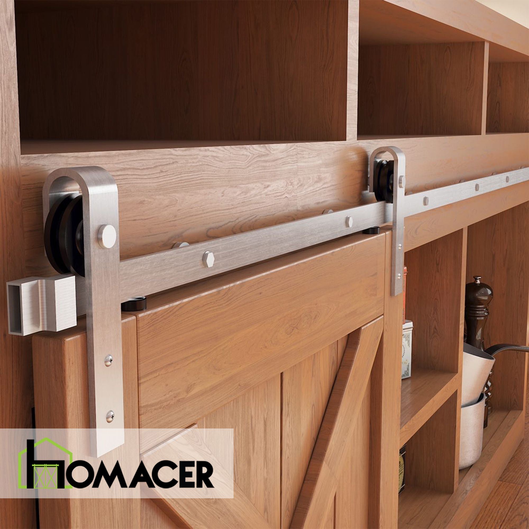 the barn door hardware kit for cabinets