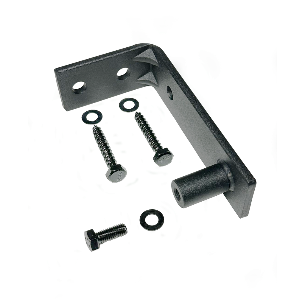 Homacer Black Rustic Ceiling Mount Non-Bypass Sliding Barn Door Hardware Kit, for One/Single Door