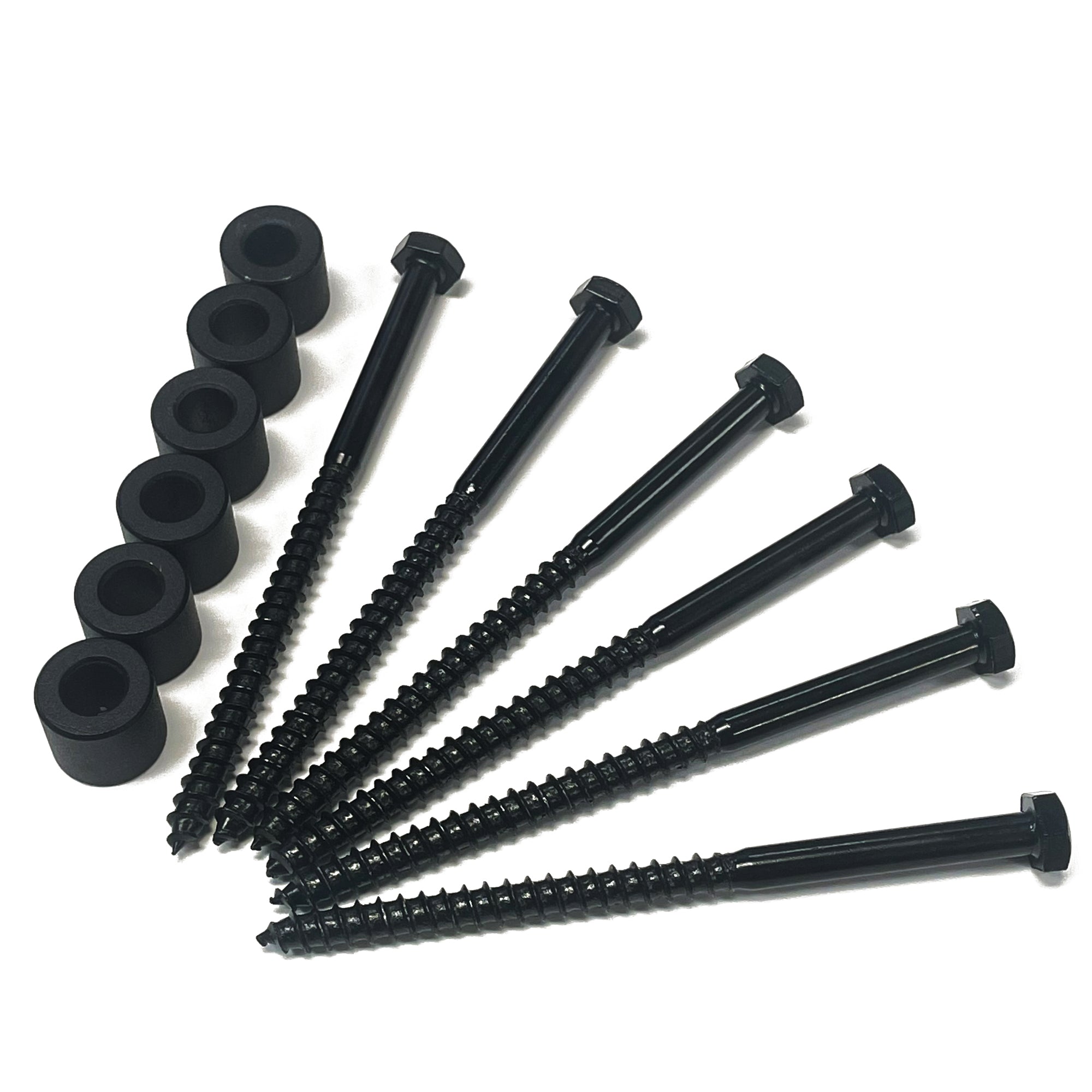 lag bolts with spacer for barn door hardware kit