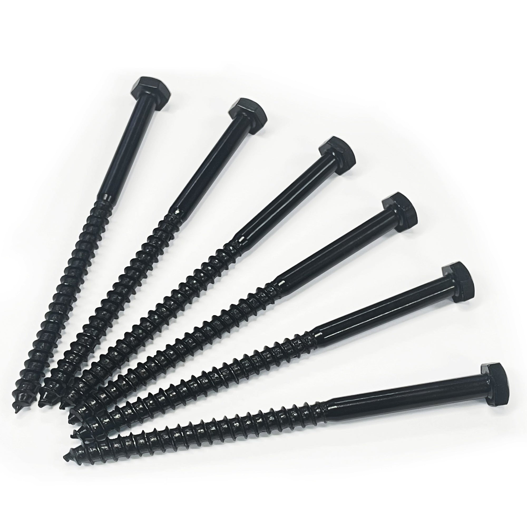 5in Black Longer Lag Bolts and Extenders for Barn Door Hardware(SET)