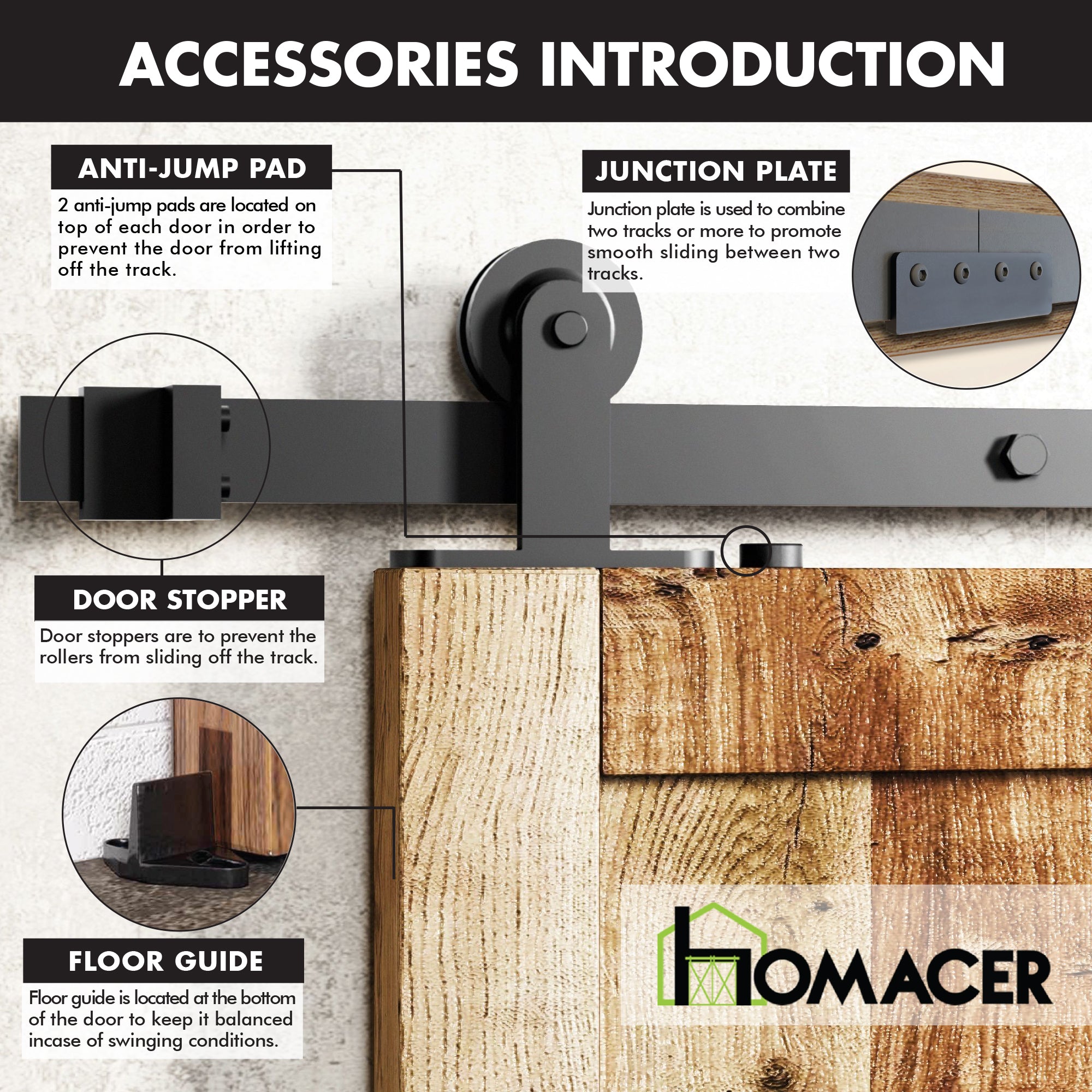 barn door hardware accessories