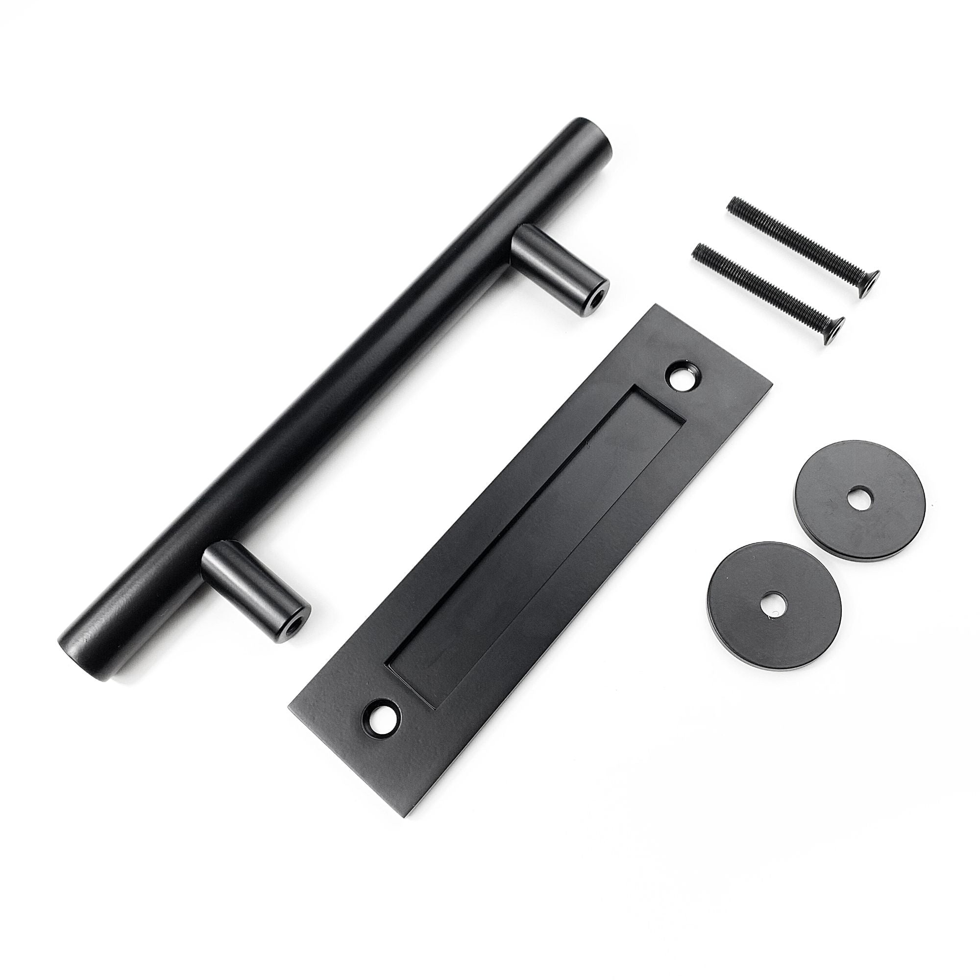 homacer slidng barn door Black Carbon Steel Door Handle parts